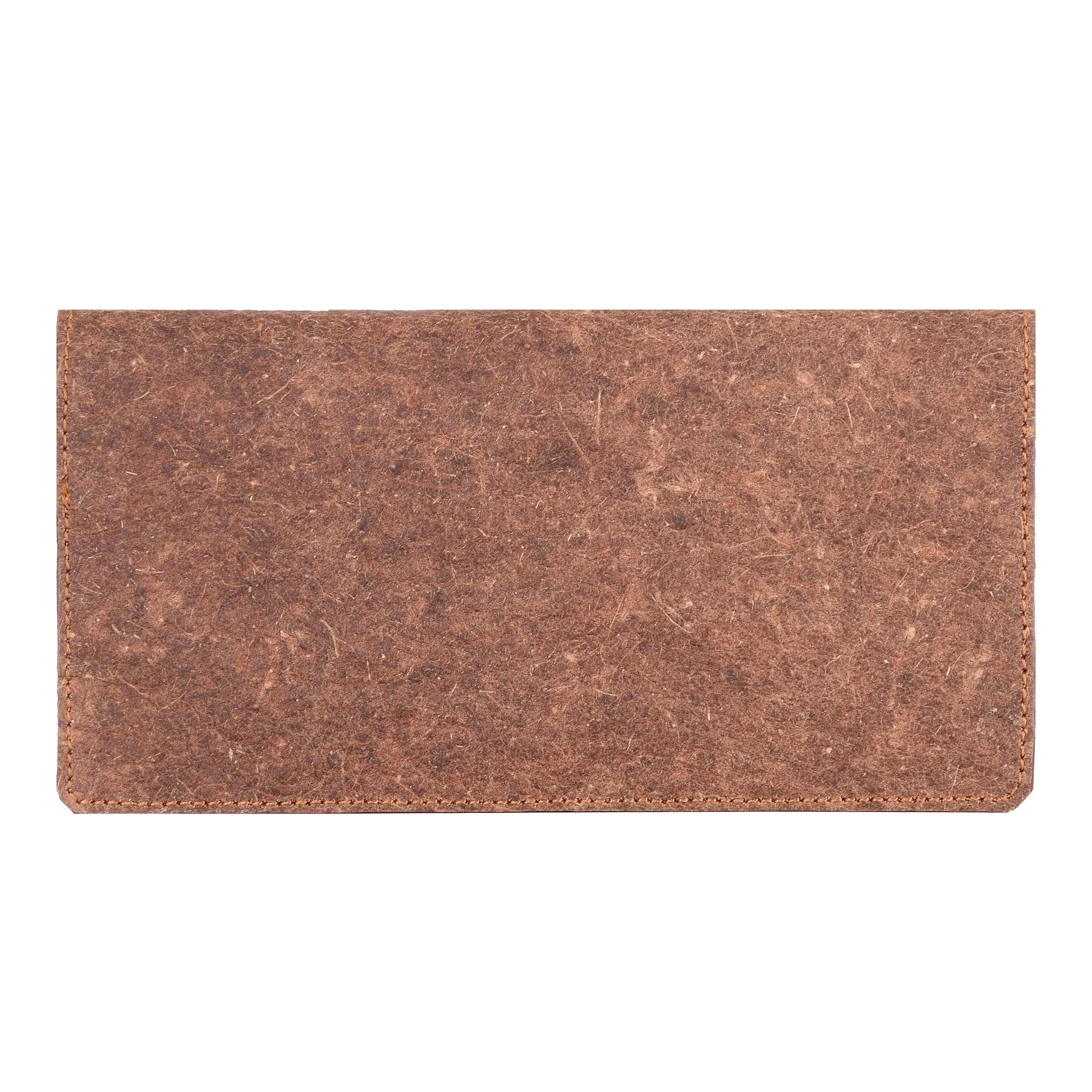 Coconut Leather Slim Wallet Cutch Brown