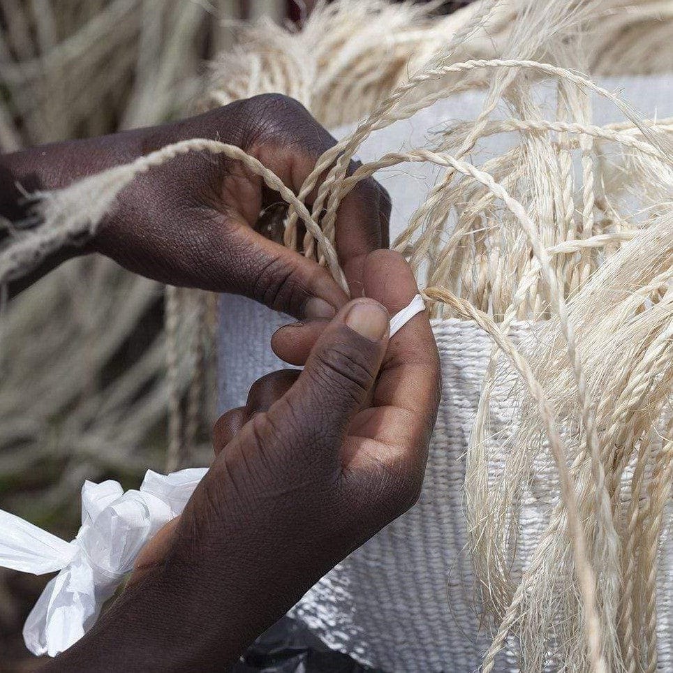 Kiondo Shopper Basket Black And White Duo M
