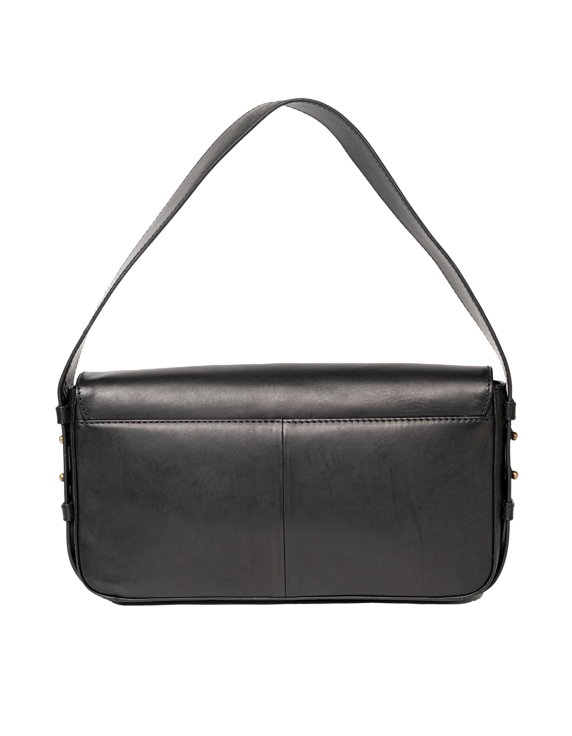 Gina Baguette Black Classic Leather