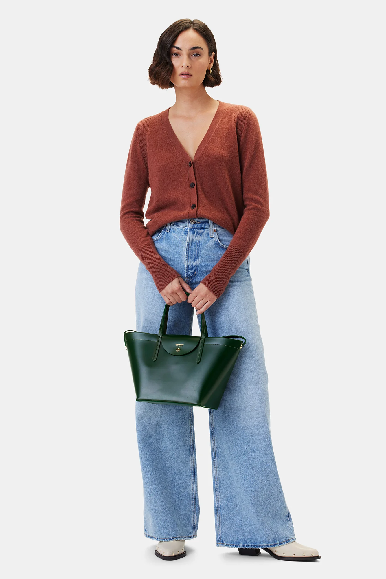 Lance Pierres Midiprism 01 Day Tote - Forest Green