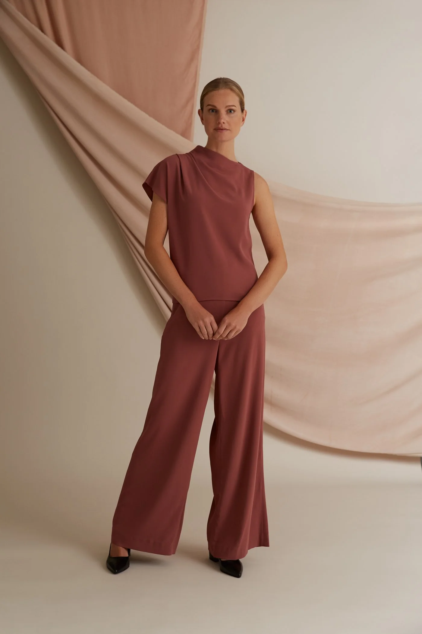 Dina Draped Viscose Top