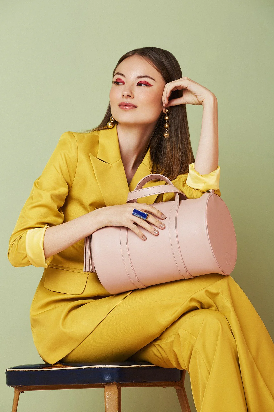 Leandra Bowling Bag Pink