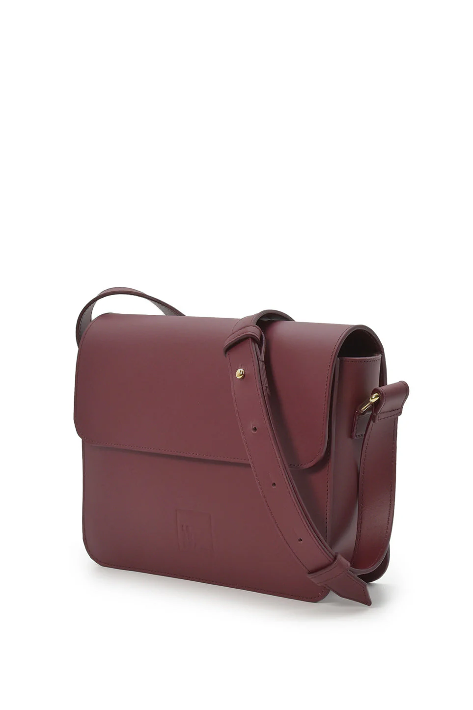 Square Shoulder Bag Burgundy