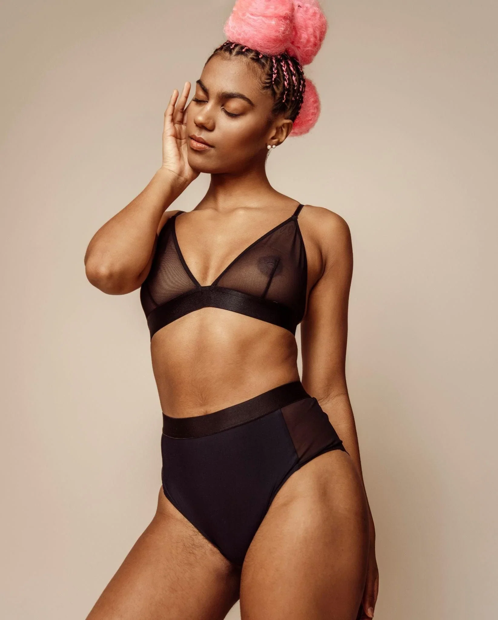 Mesh Bralette Mesh Mania Black