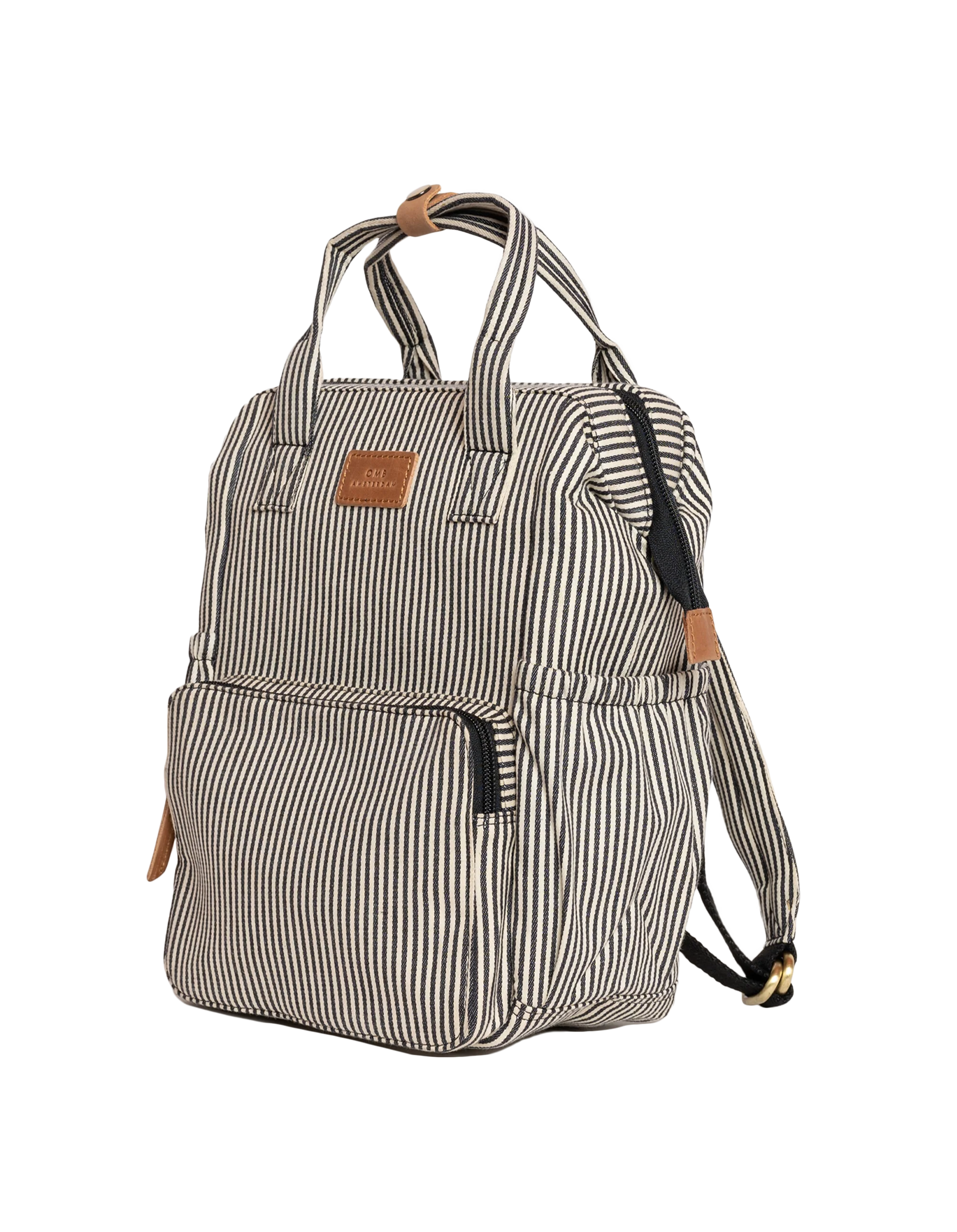 Billie Junior Backpack Signature Lining & Camel Leather