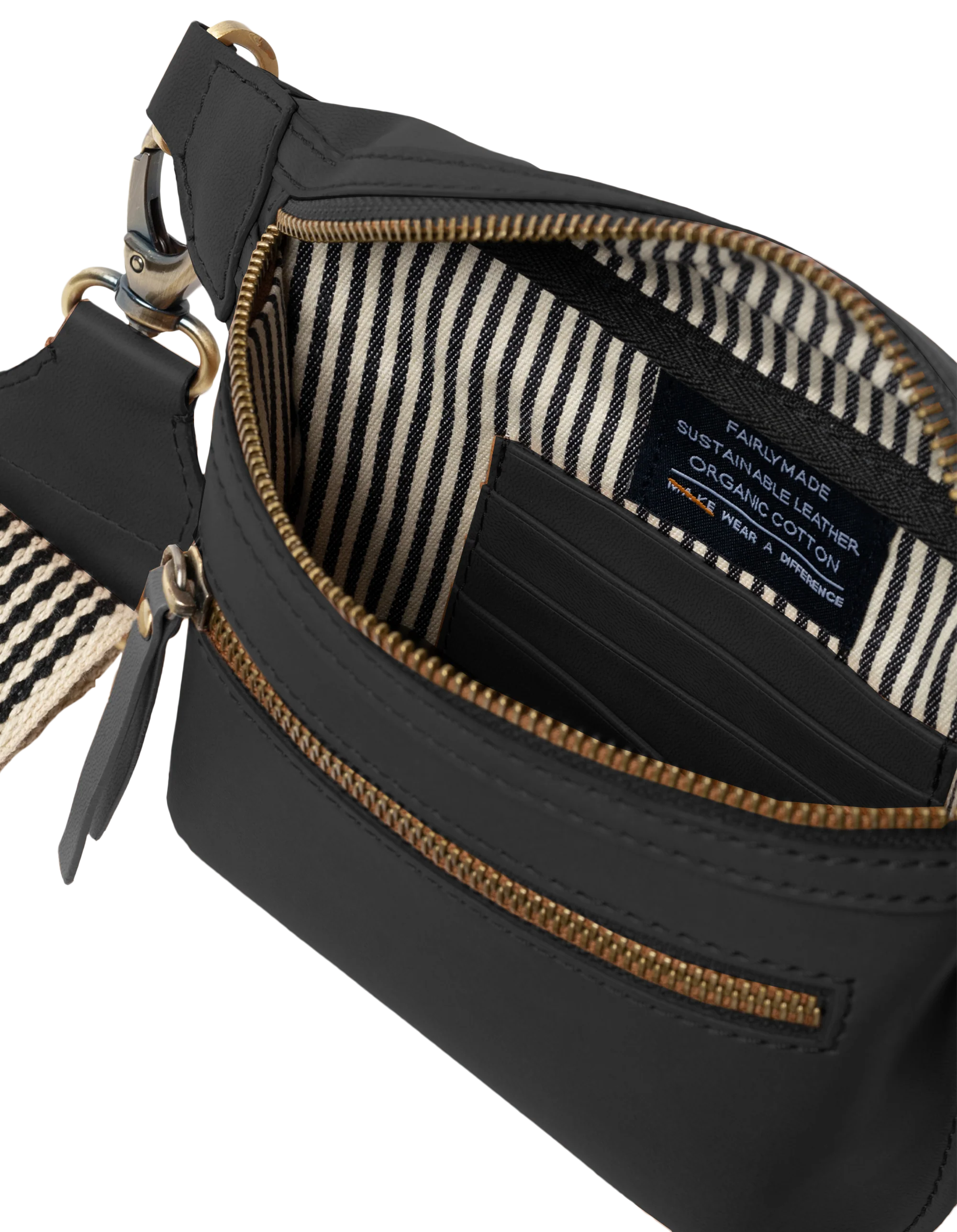 Beck's Bum Bag Apple Leather Black