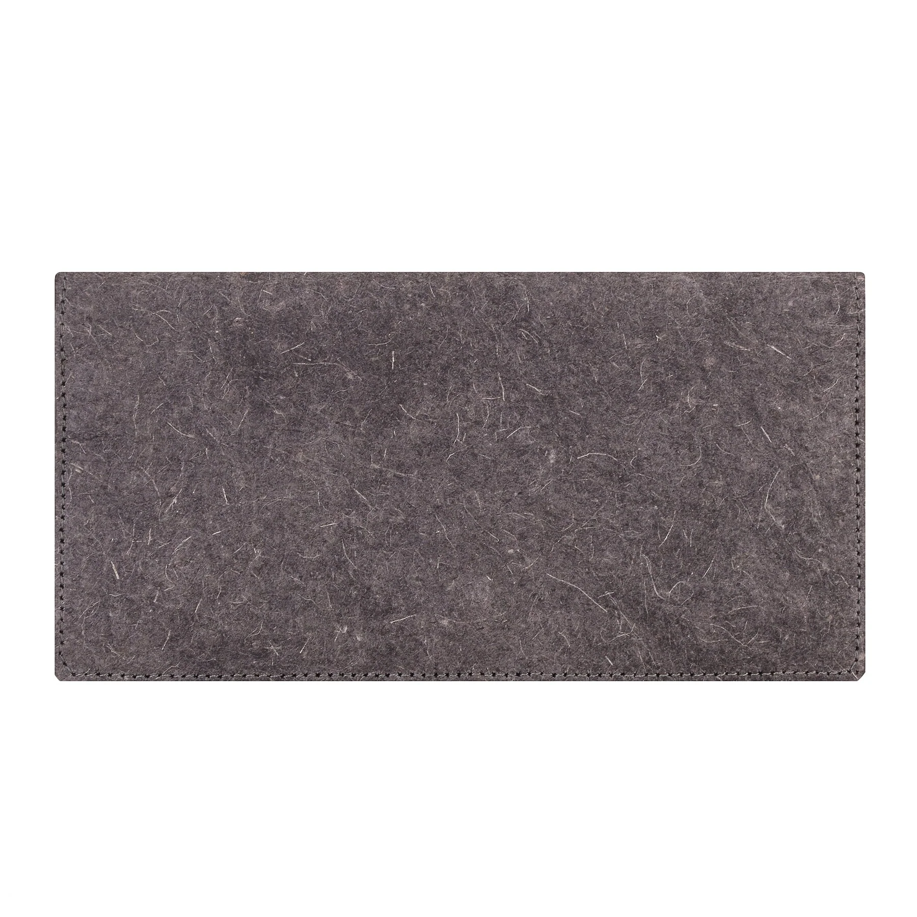 Coconut Leather Slim Wallet Dark Grey