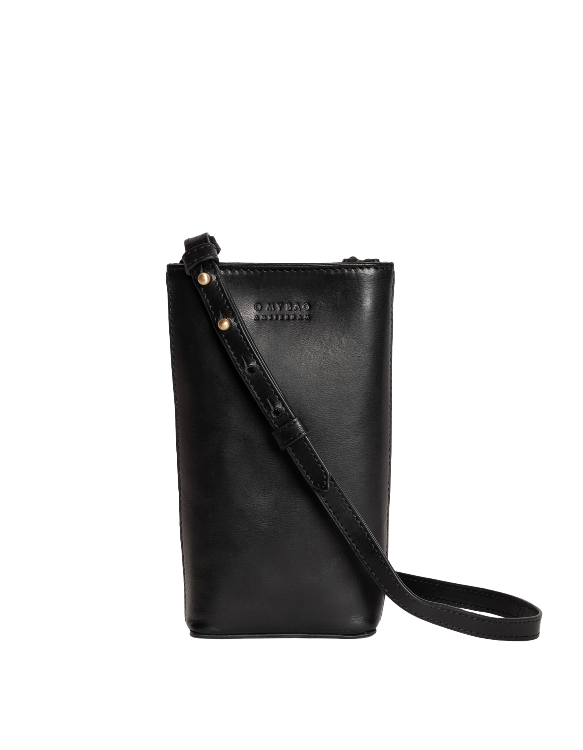 Charlie Phone Bag Classic Leather Black