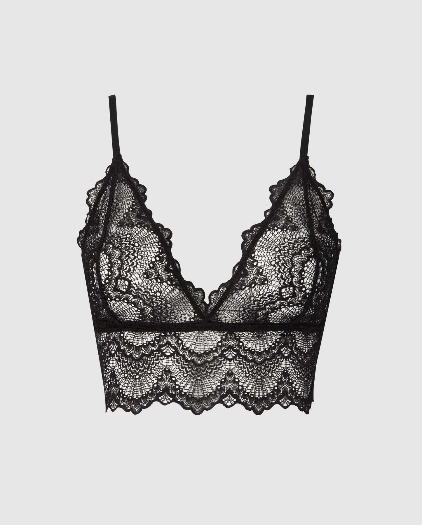 Lace Bralette Top Saboteur Black