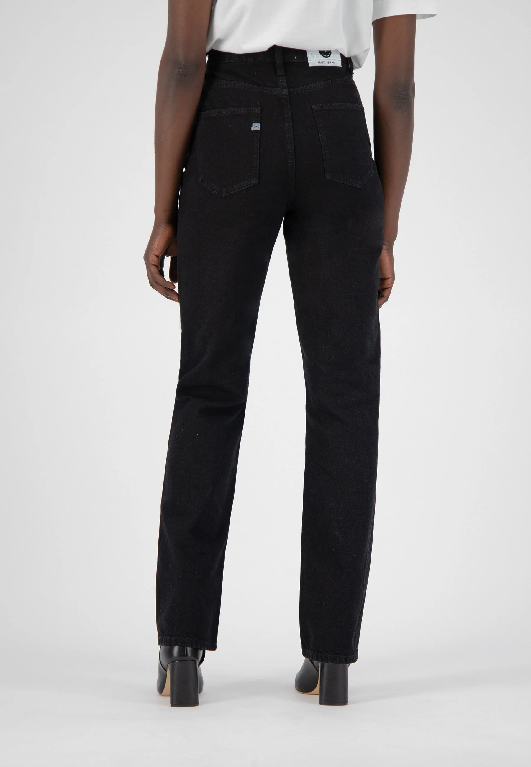 Relax Rose Jeans Dip Black