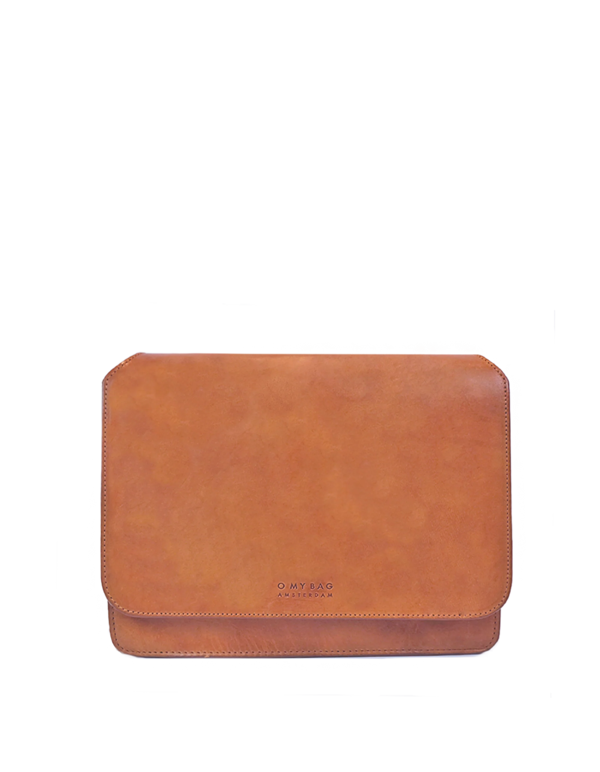 Audrey Cognac Checkered Classic Leather