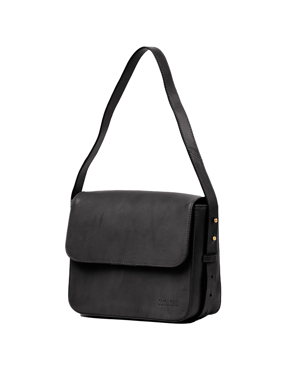 Gina Classic Leather Bag Black