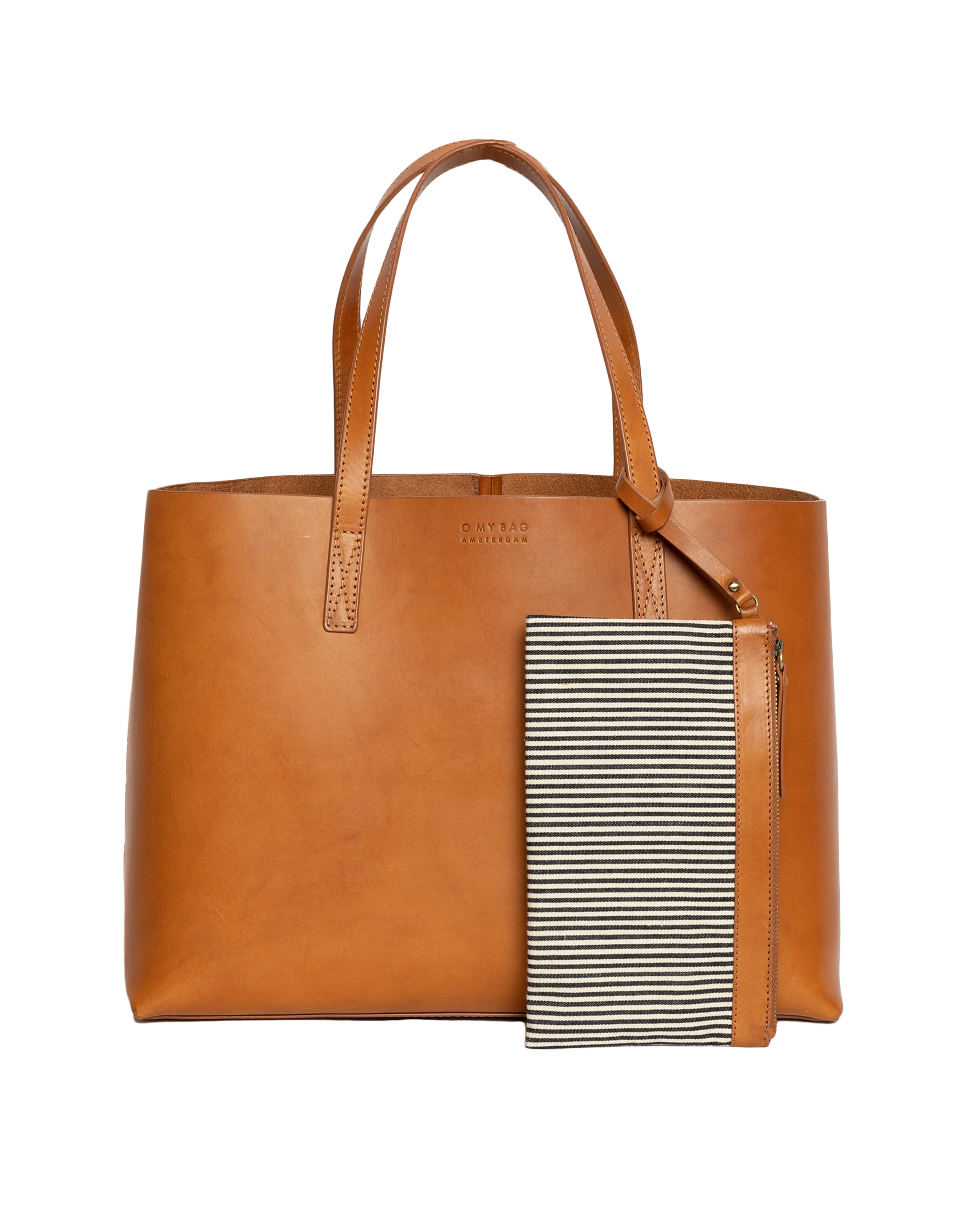 Sam Classic Leather Shopper Bag Cognac