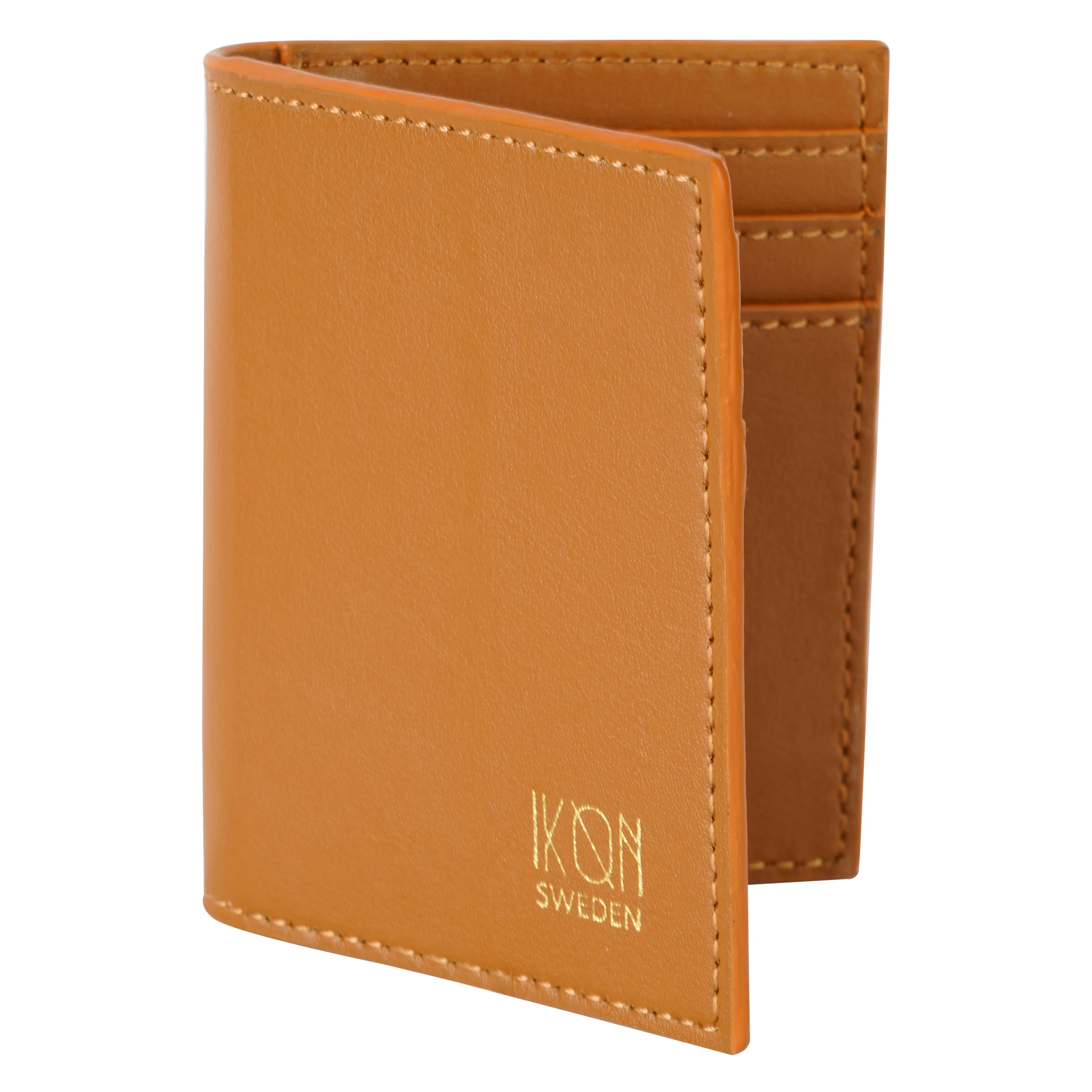 Cactus Leather BiFold Card Holder Cognac