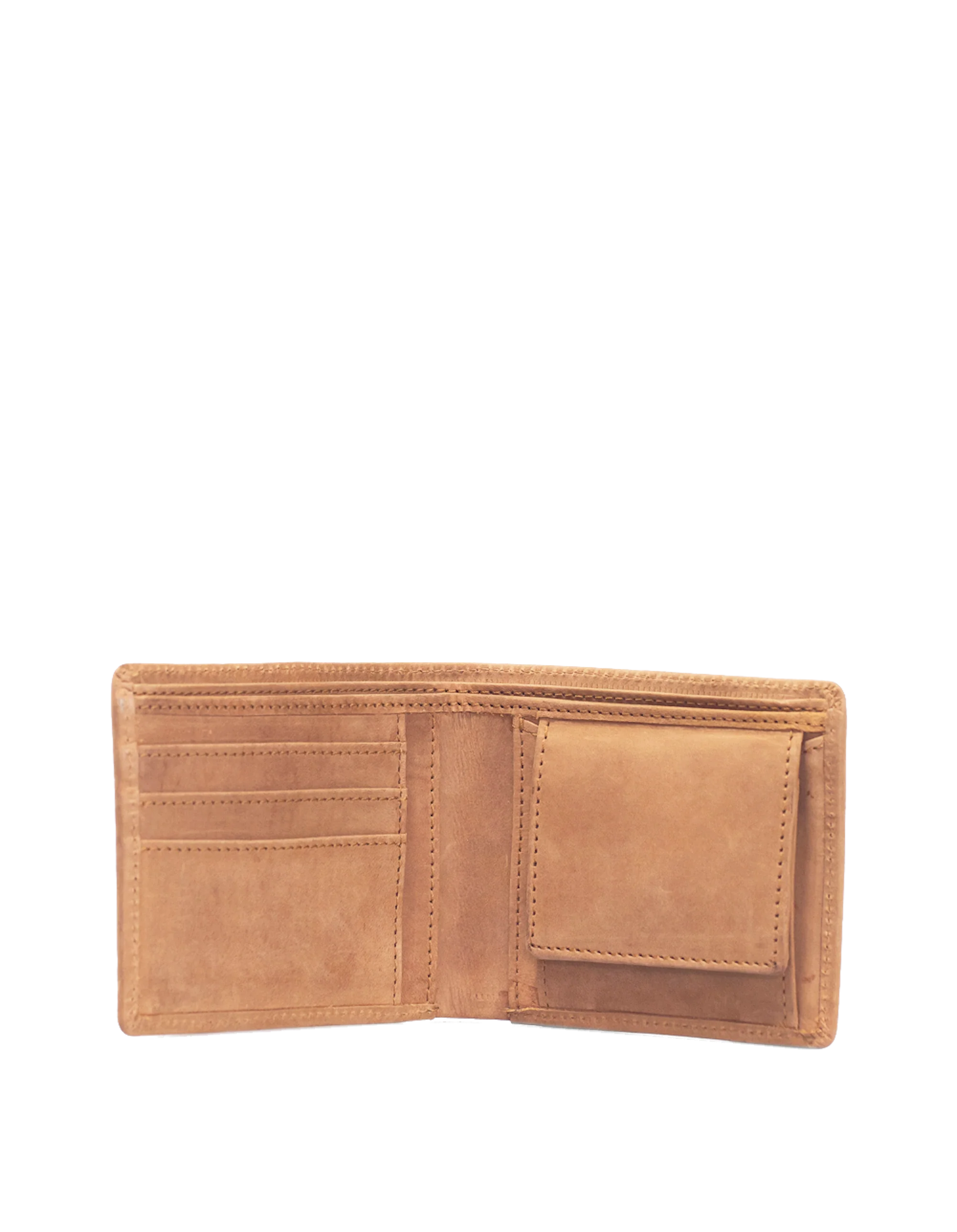 Tobi's Wallet Hunter Leather Camel Brown