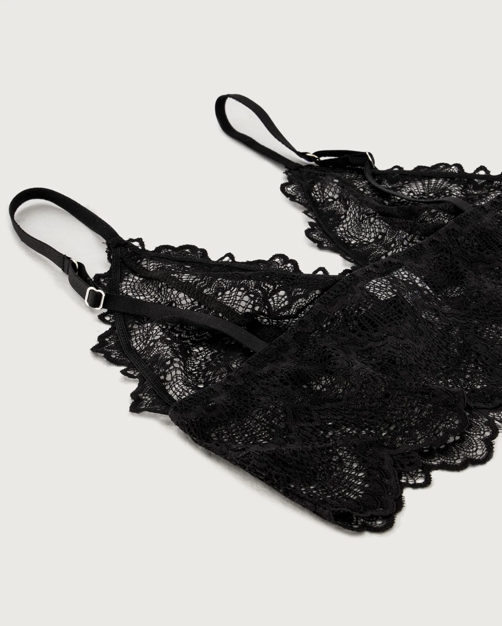 Lace Bralette Top Saboteur Black