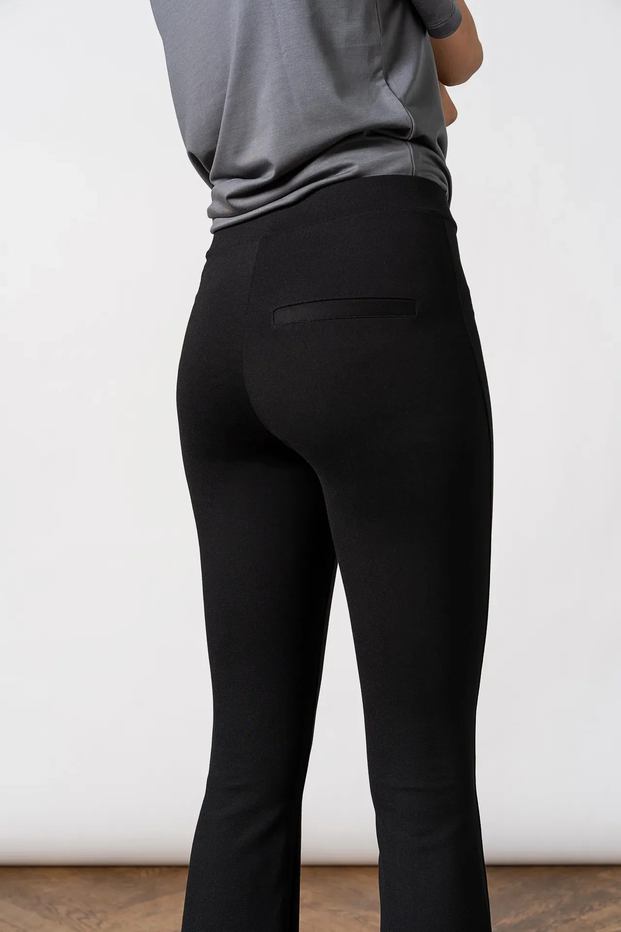 Lou Straight Pants Black