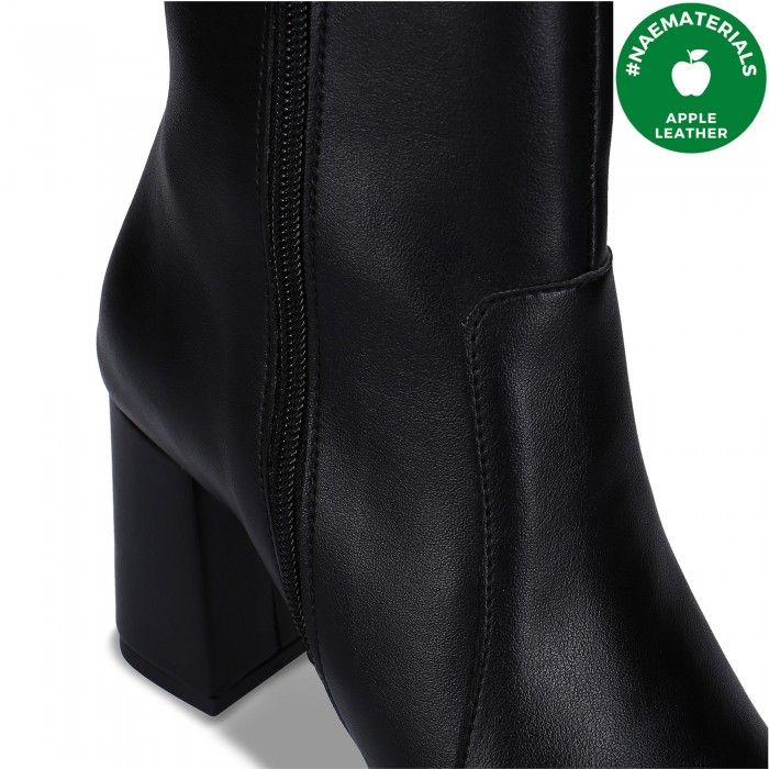 Iona Black High Heel Knee Boots