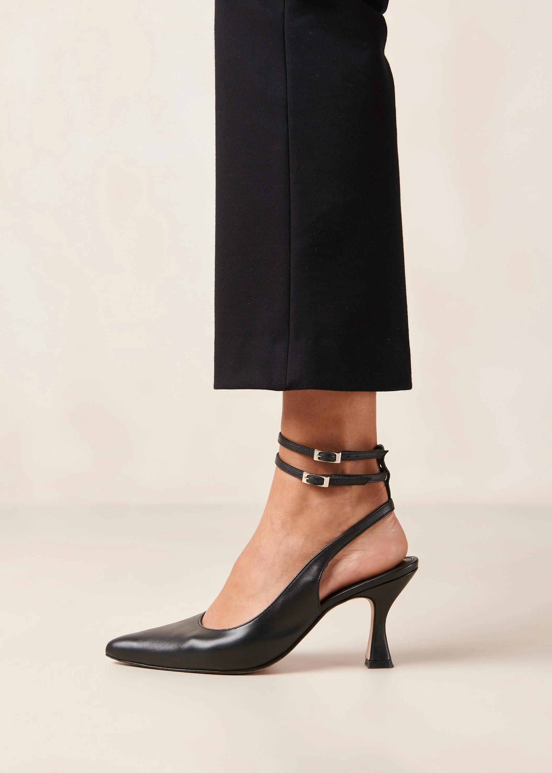 Louise Leather Pumps Black