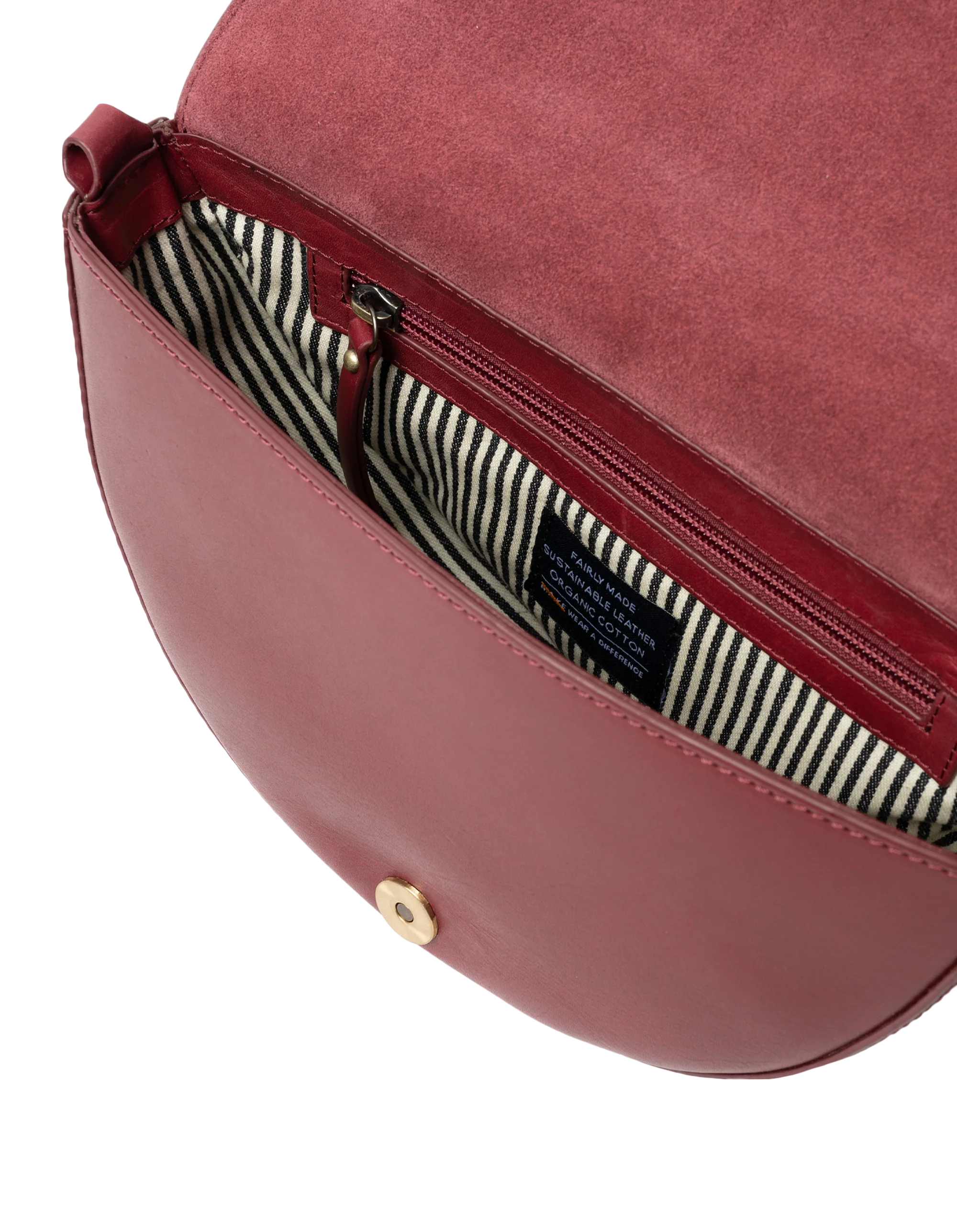 Laura Bag Checkered Classic Leather Ruby