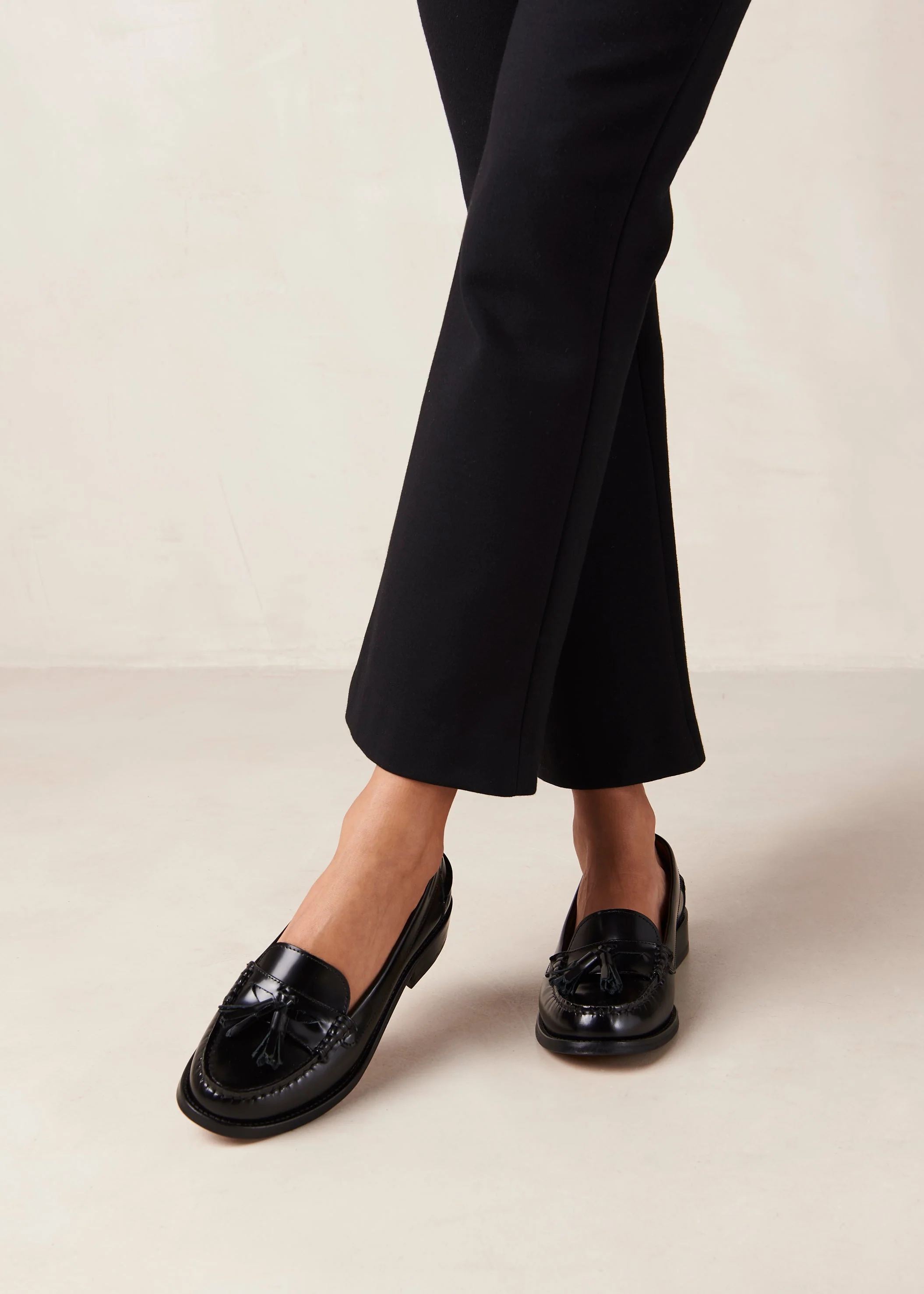 Terrane Leather Loafers Black