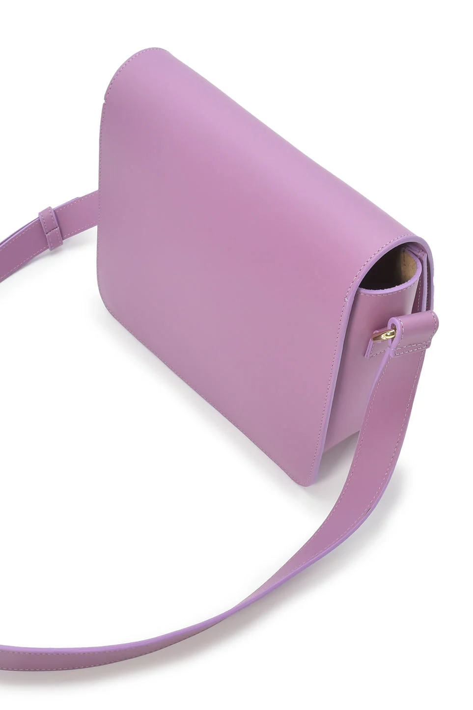 Squere Leather Shoulder Bag Malva