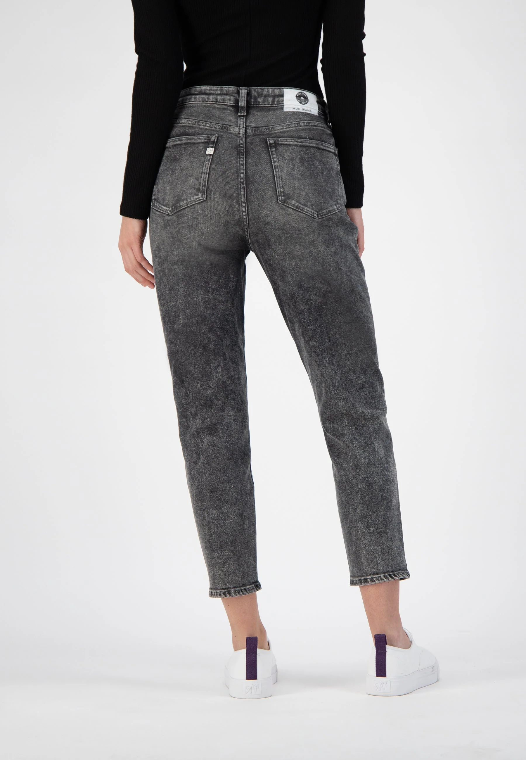 Mams Stretch Tapered Jeans Heavy Stone Black