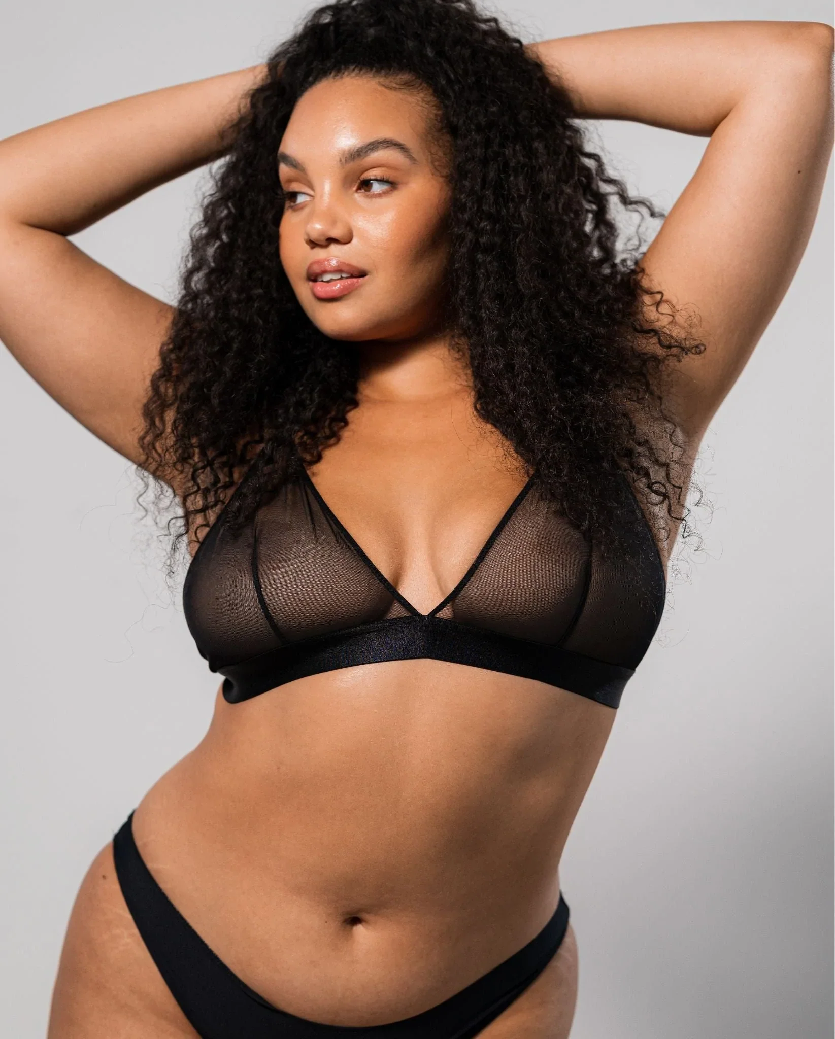Mesh Bralette Mesh Mania Black