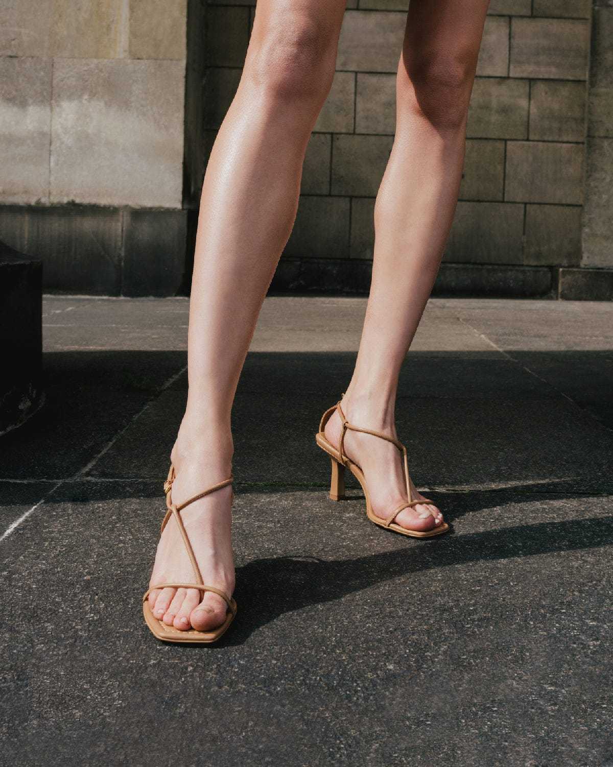 The Strappy Sandal Almond