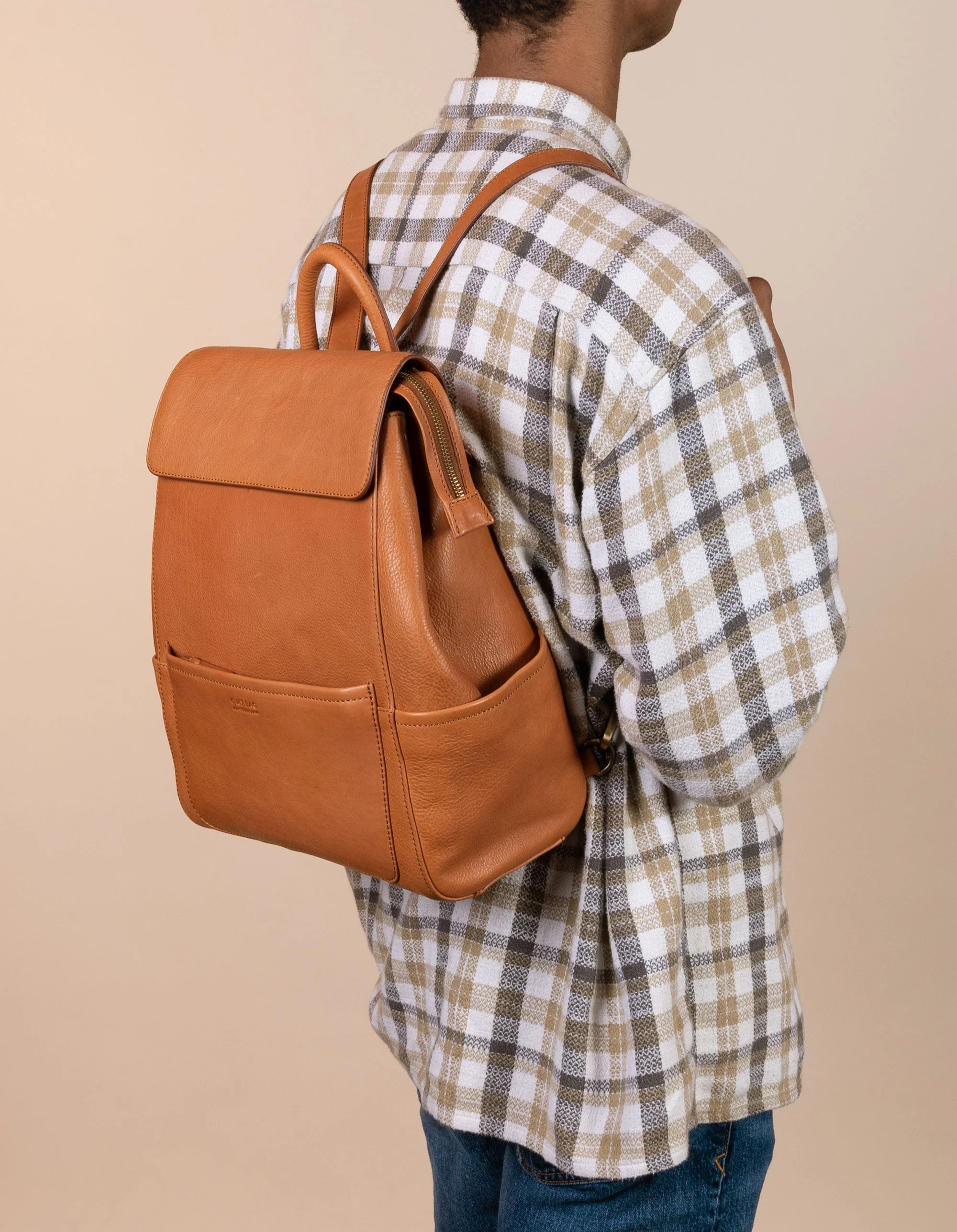 Jean Backpack Soft Grain Leather Wild Oak
