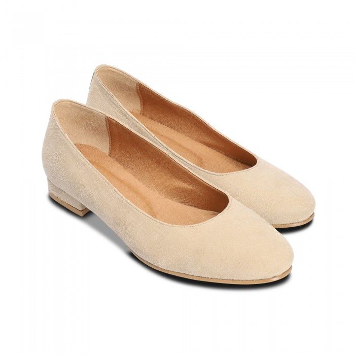 Fresia Beige Vegan Ballerinas
