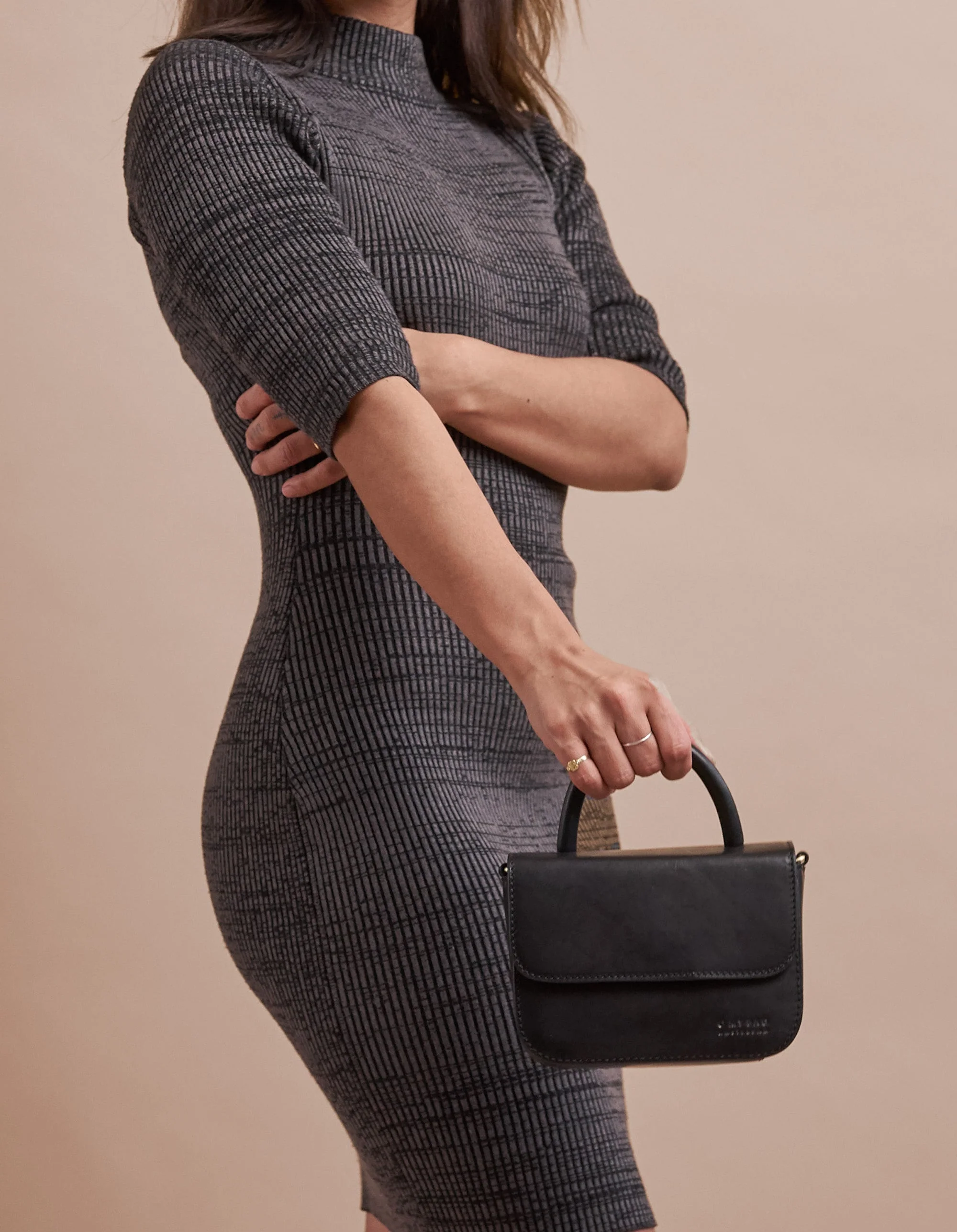 Nano Bag Black Classic Leather