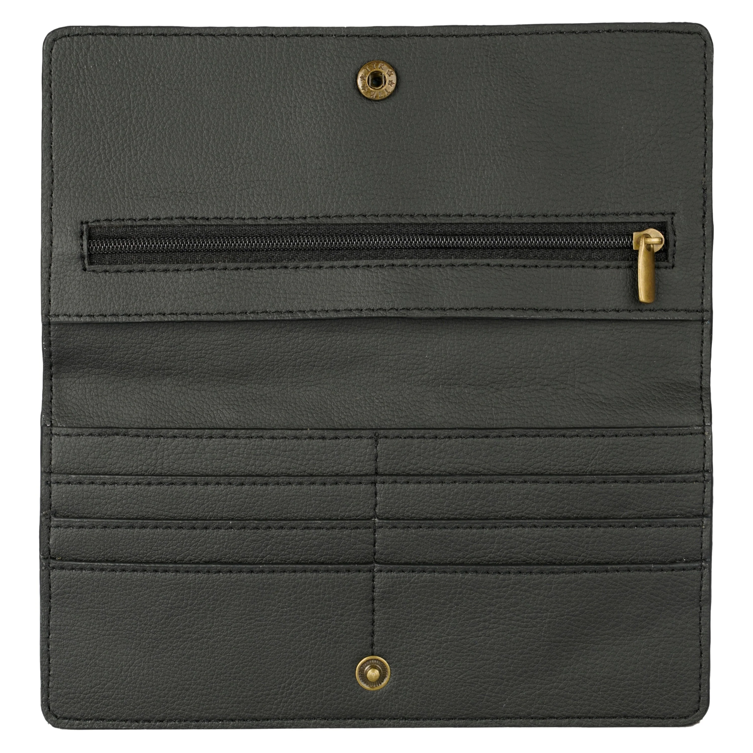 Cactus Leather Slim Wallet Black