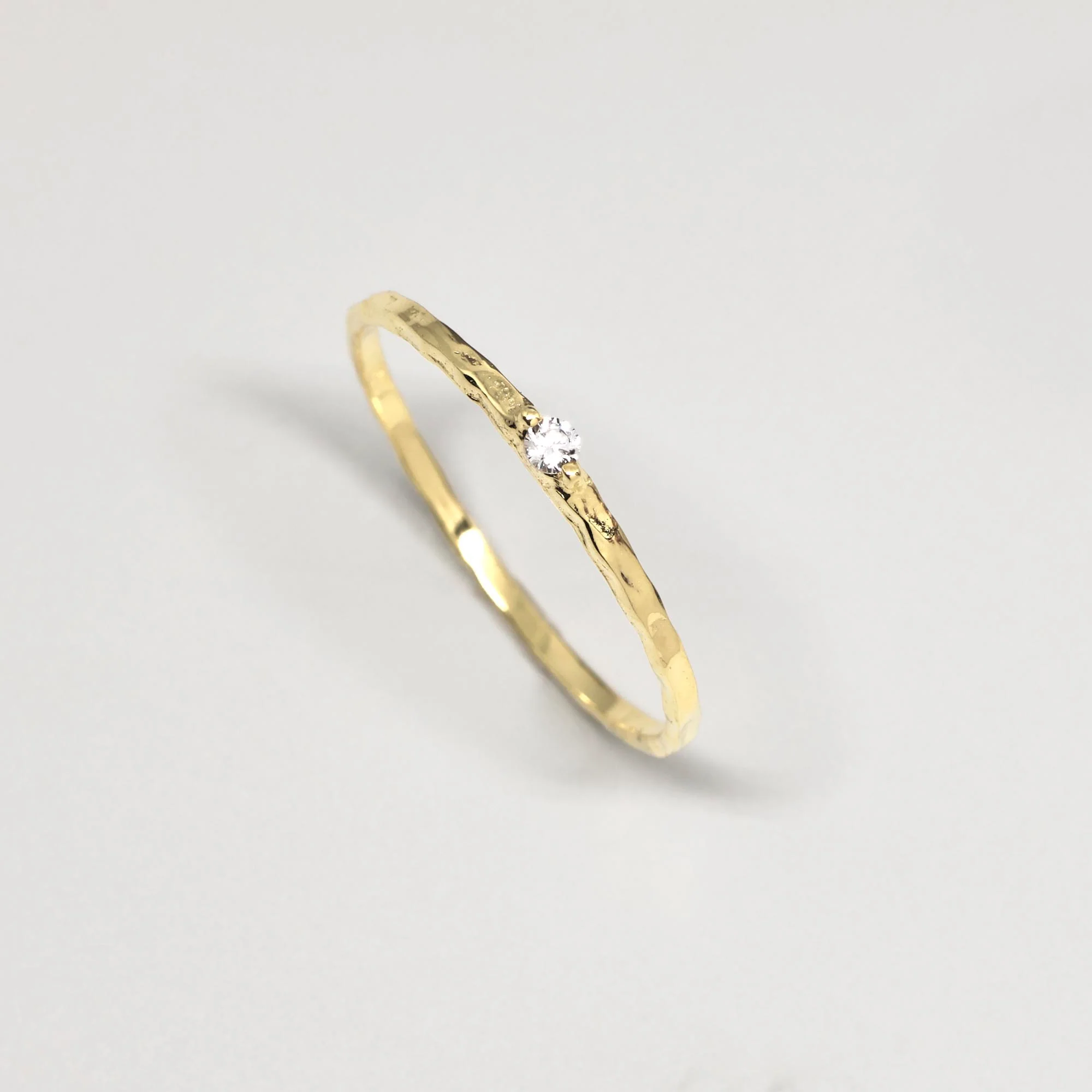 Hammered Sparkle Ring