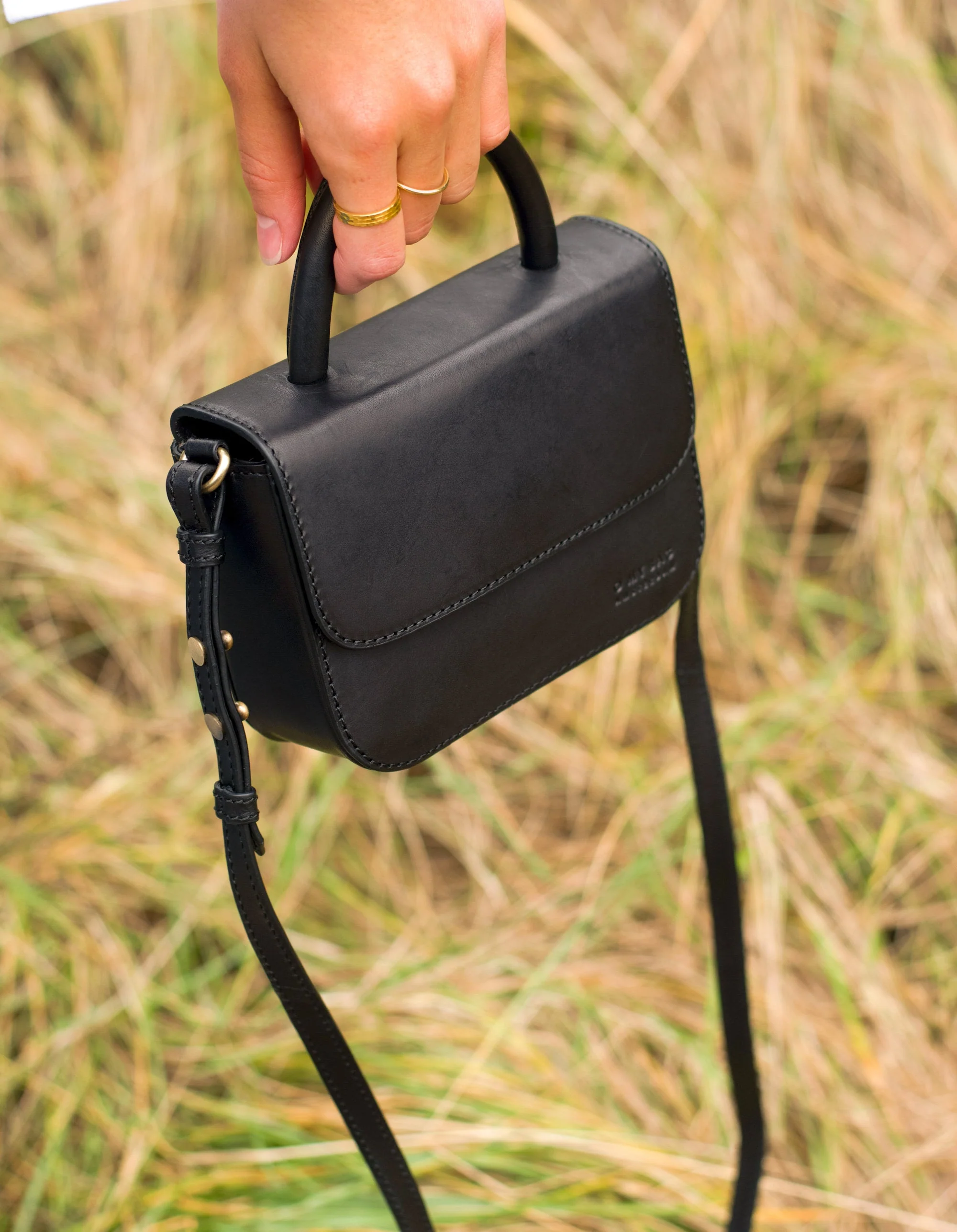 Nano Bag Black Classic Leather
