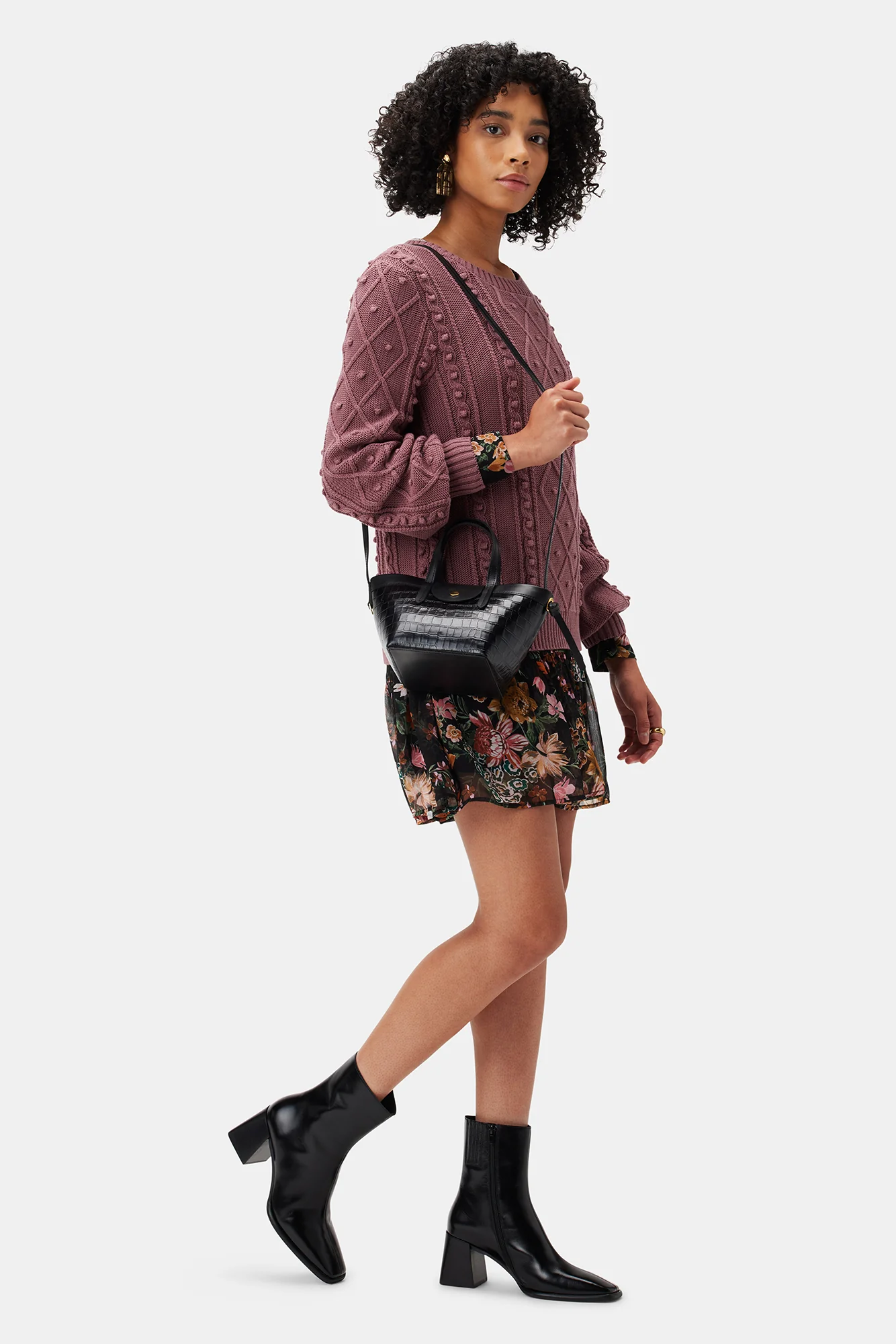 Lance Pierres Miniprism 02 Body Tote - Carbon Croc