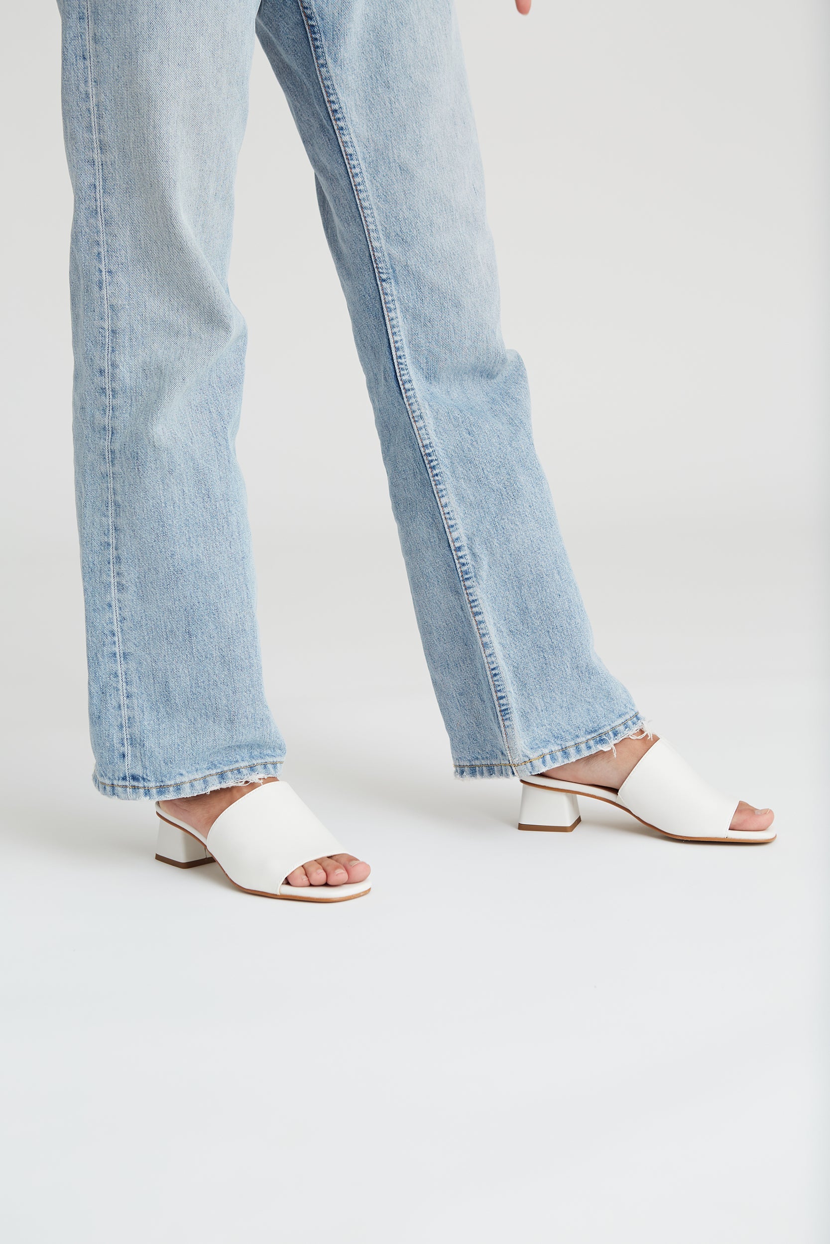 White Vegan Heels