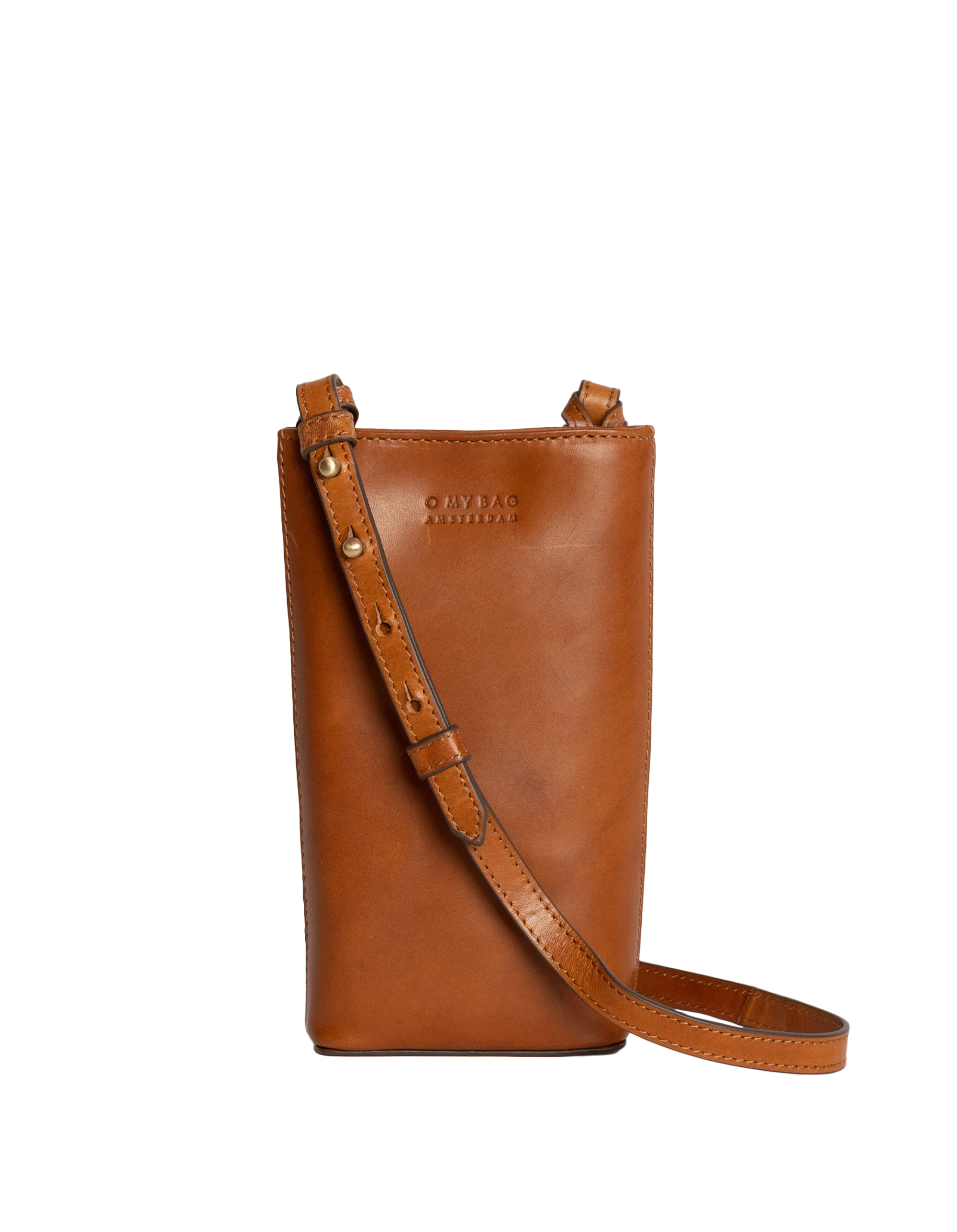 Charlie Phone Bag Classic Leather Cognac