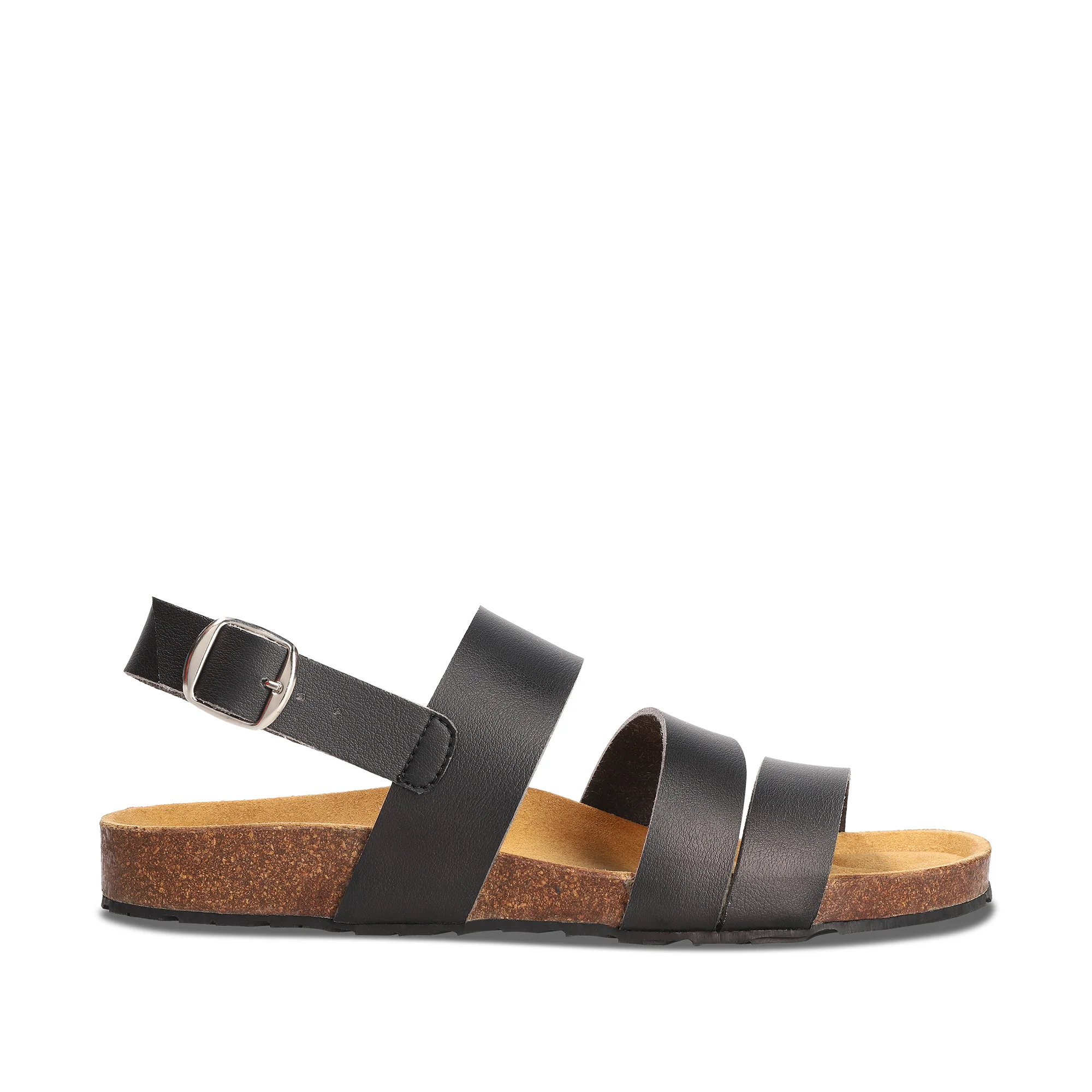 Madder Black Vegan Ergonomic Sandals