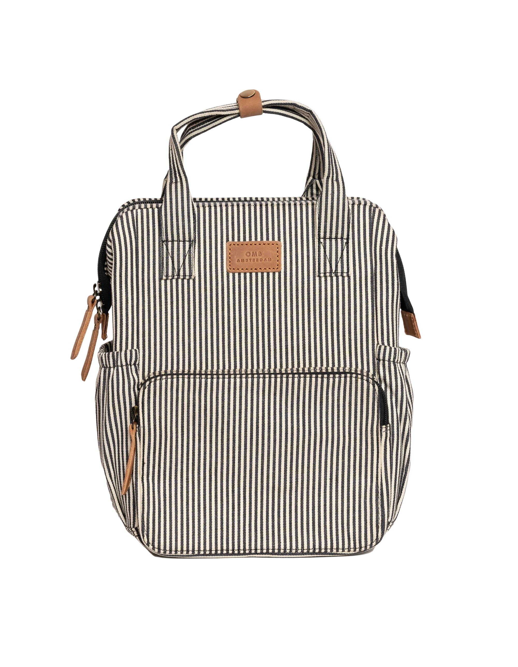 Billie Junior Backpack Signature Lining & Camel Leather