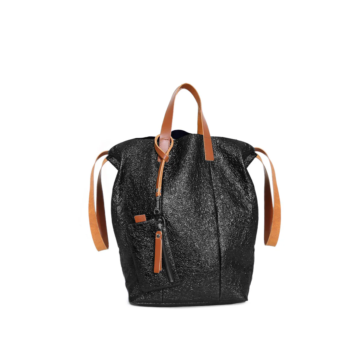 Linda Large Tote Metallic Black