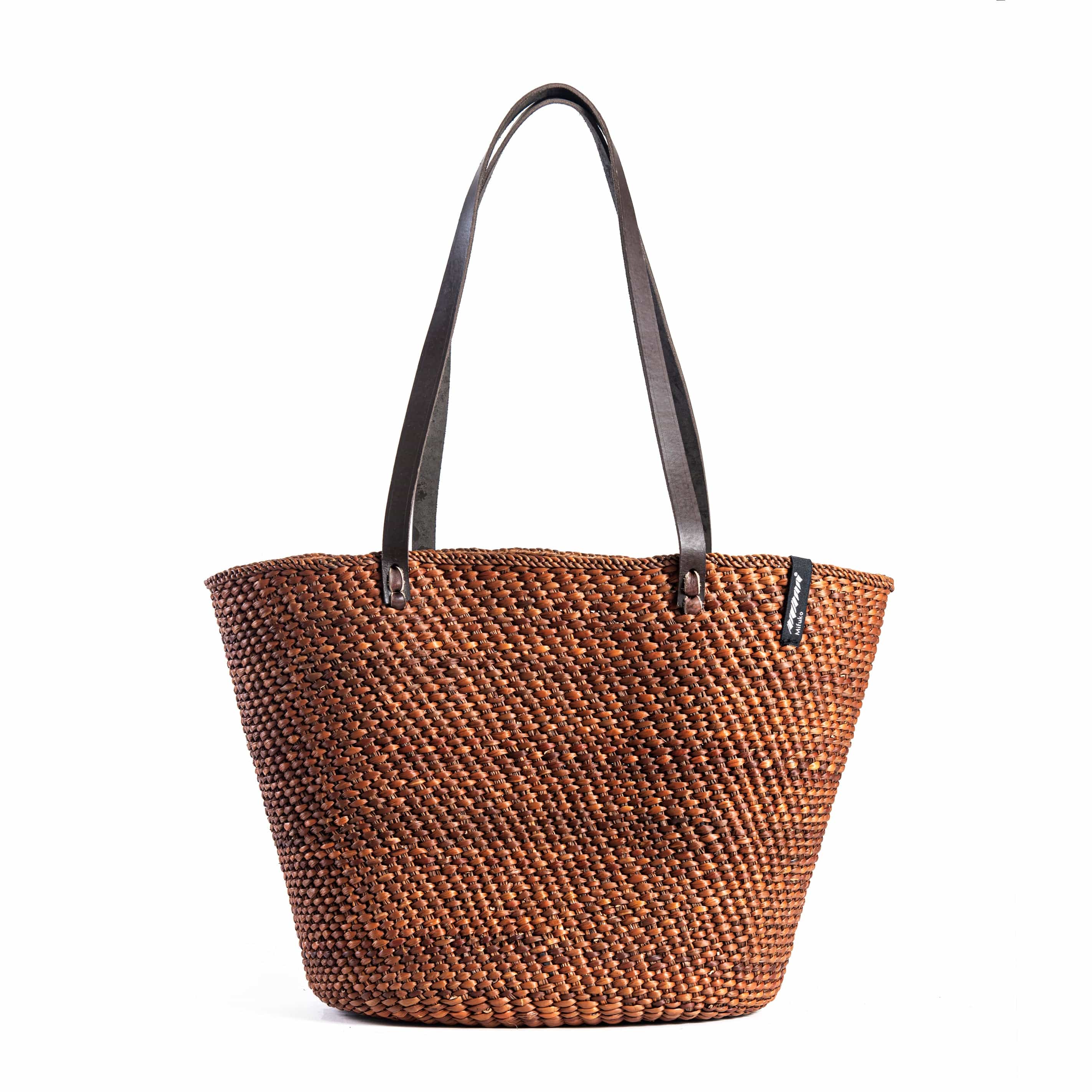 Iringa Shopper Basket Chestnut Brown M