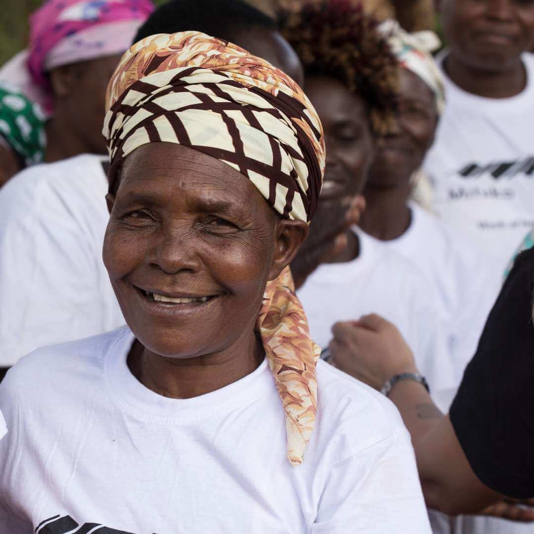 Kiondo Shopper Basket Natural And Dark Brown Duo M