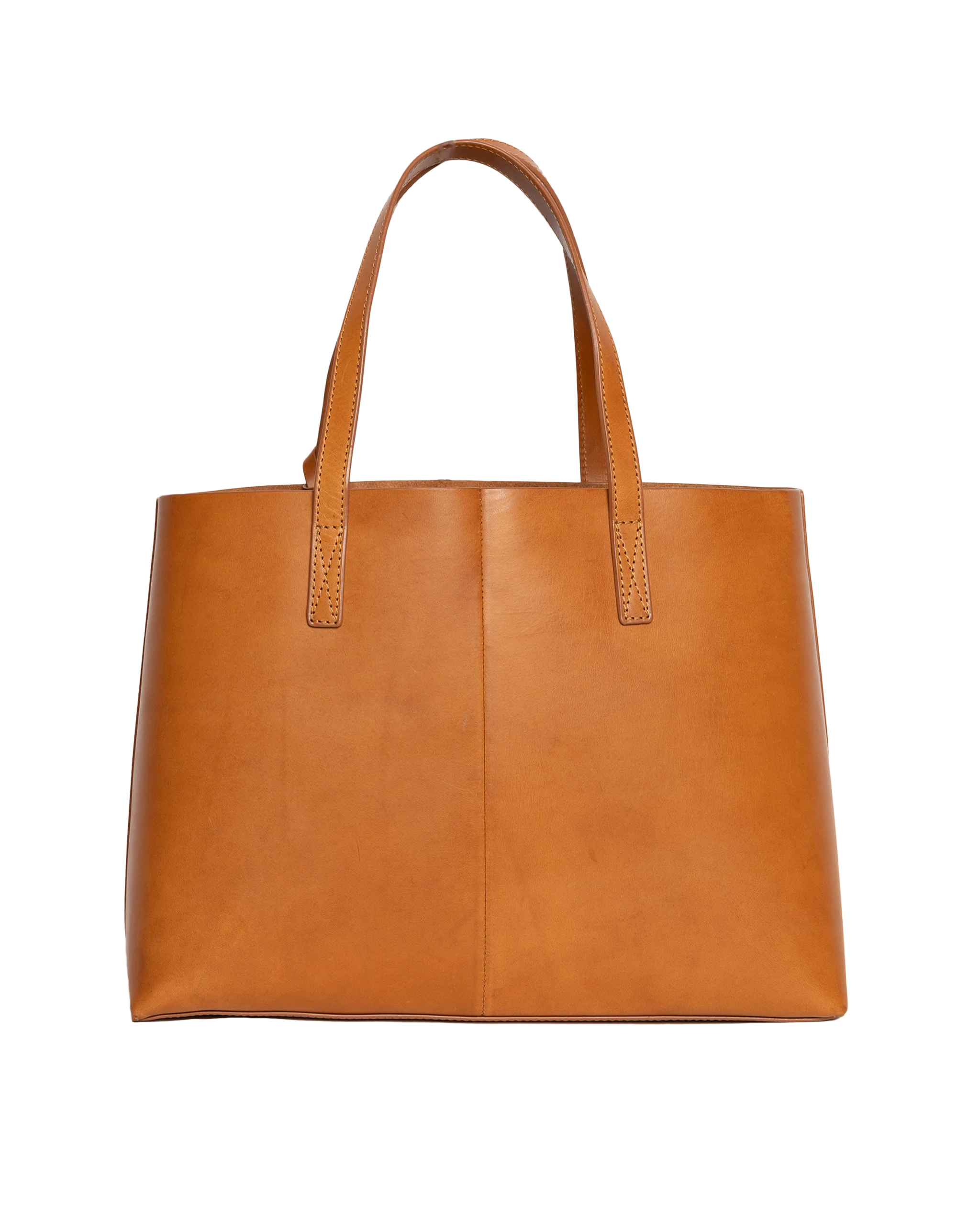 Sam Classic Leather Shopper Bag Cognac