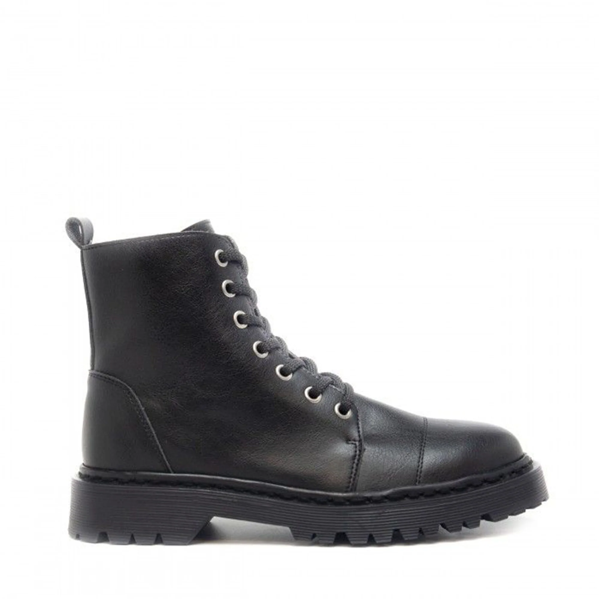 Harley Black Lace-Up Boot