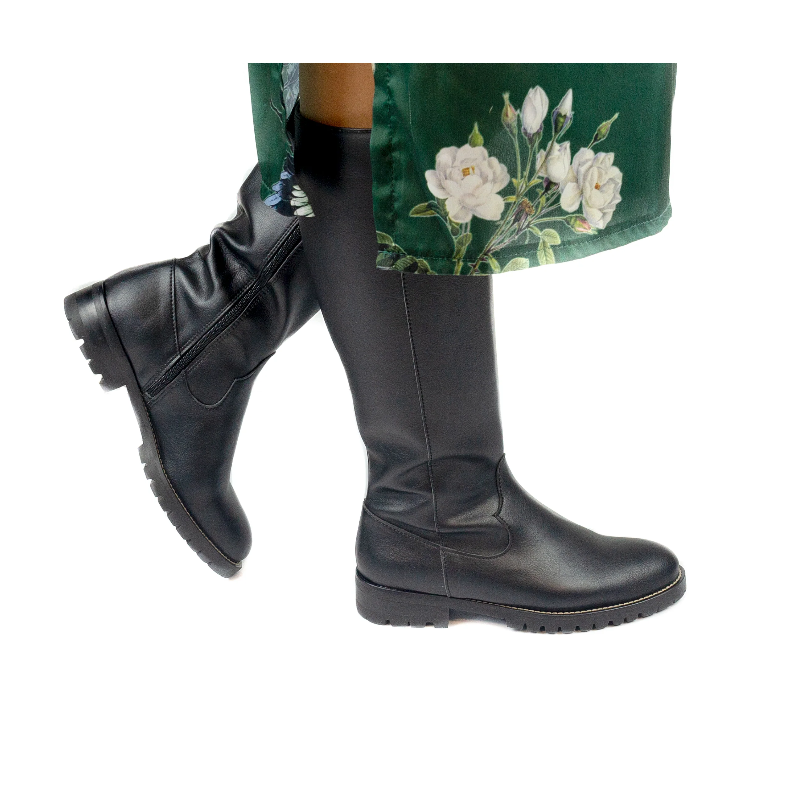 Lou Knee High Boot Black