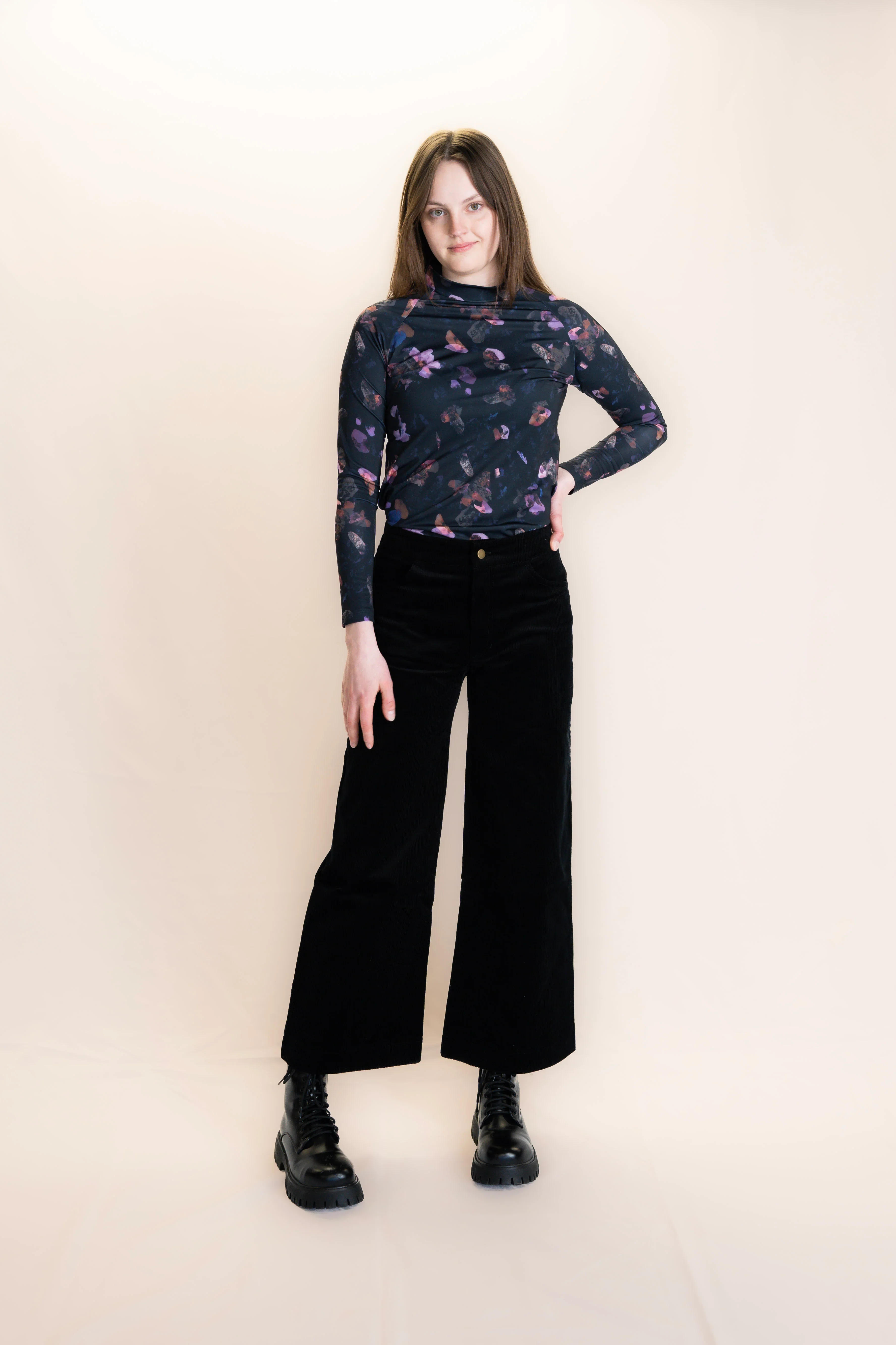 Corduroy Trousers Black