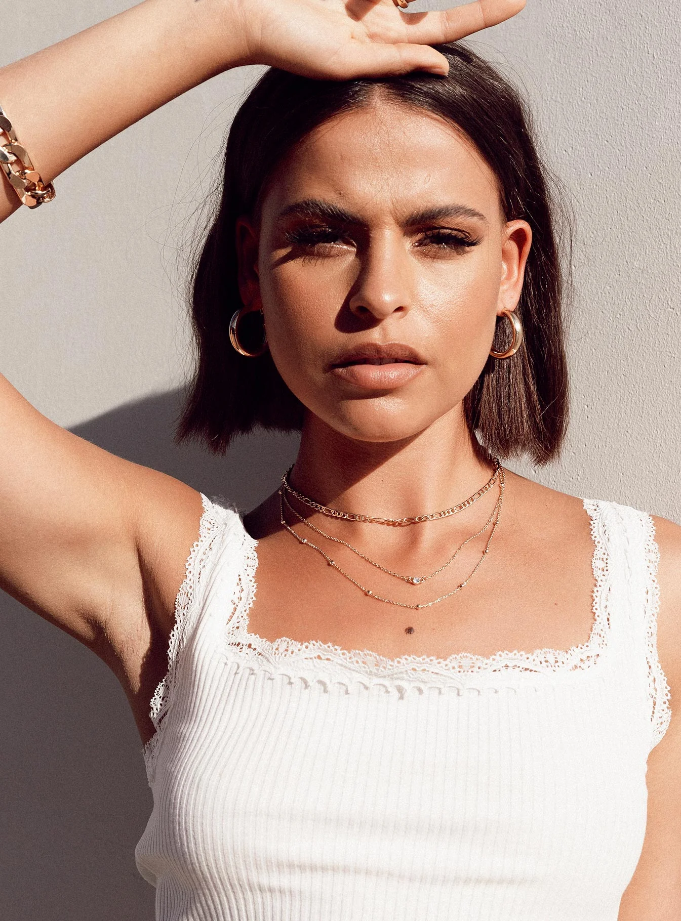 Elkie Dainty Necklace Set Gold