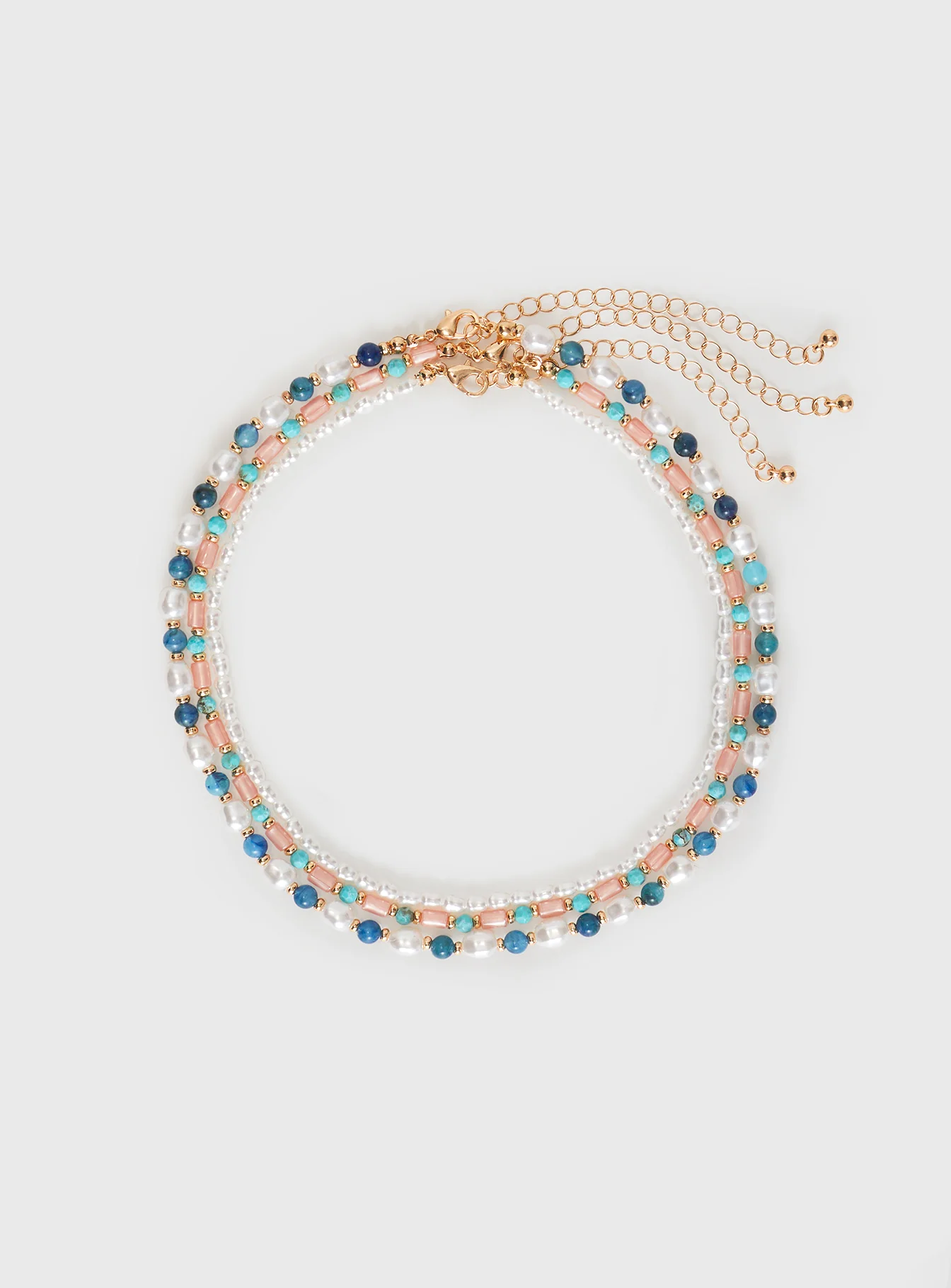 Dawsorn Beaded Necklace Pack Gold / Multi