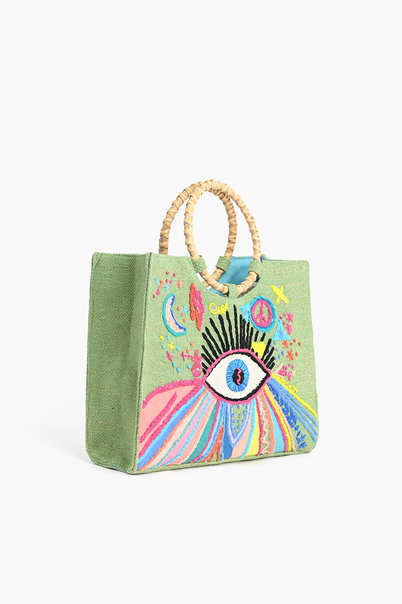 Groovy Evil Eye Mini Tote